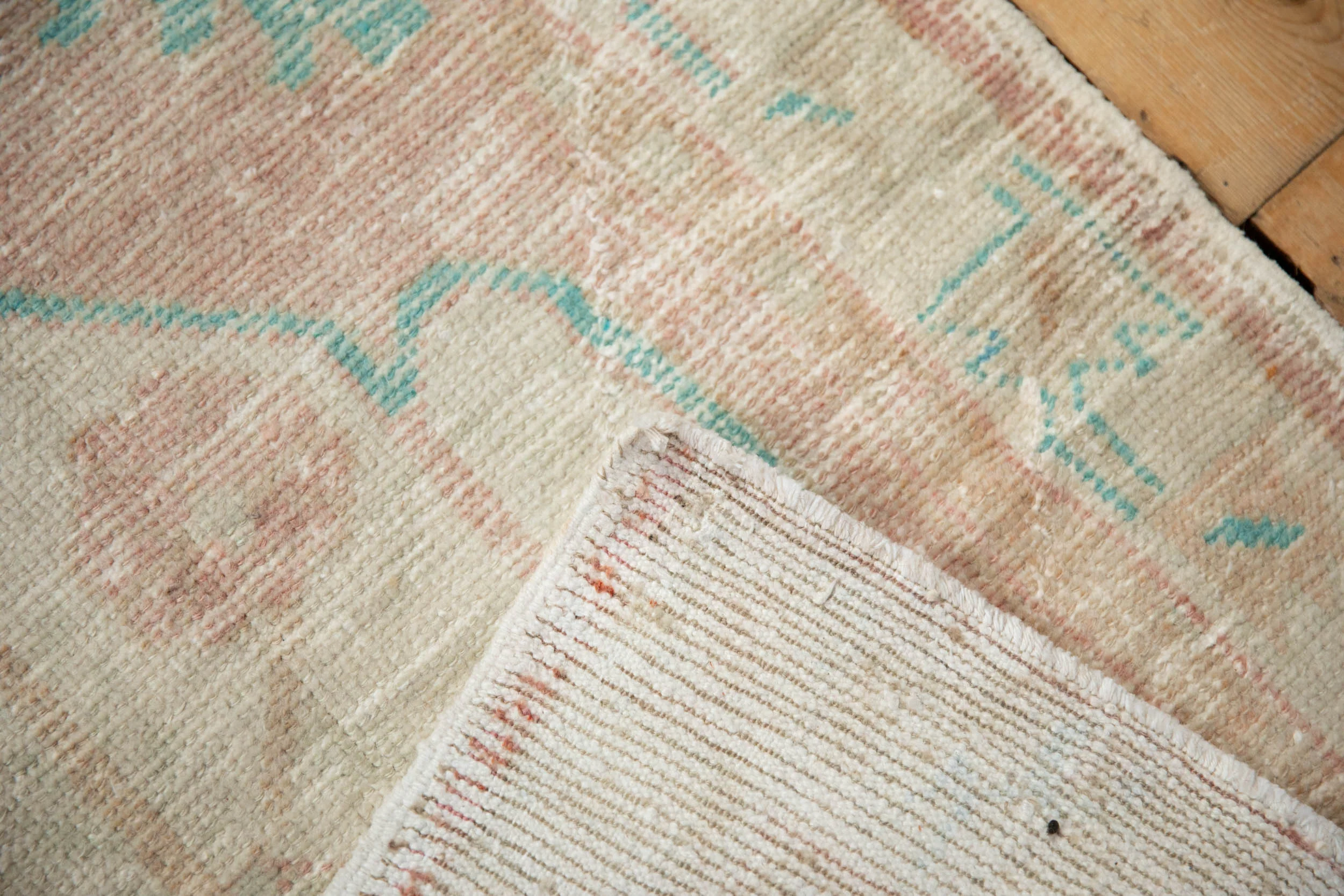 2.5x5 Vintage Distressed Oushak Rug Runner - Image 9