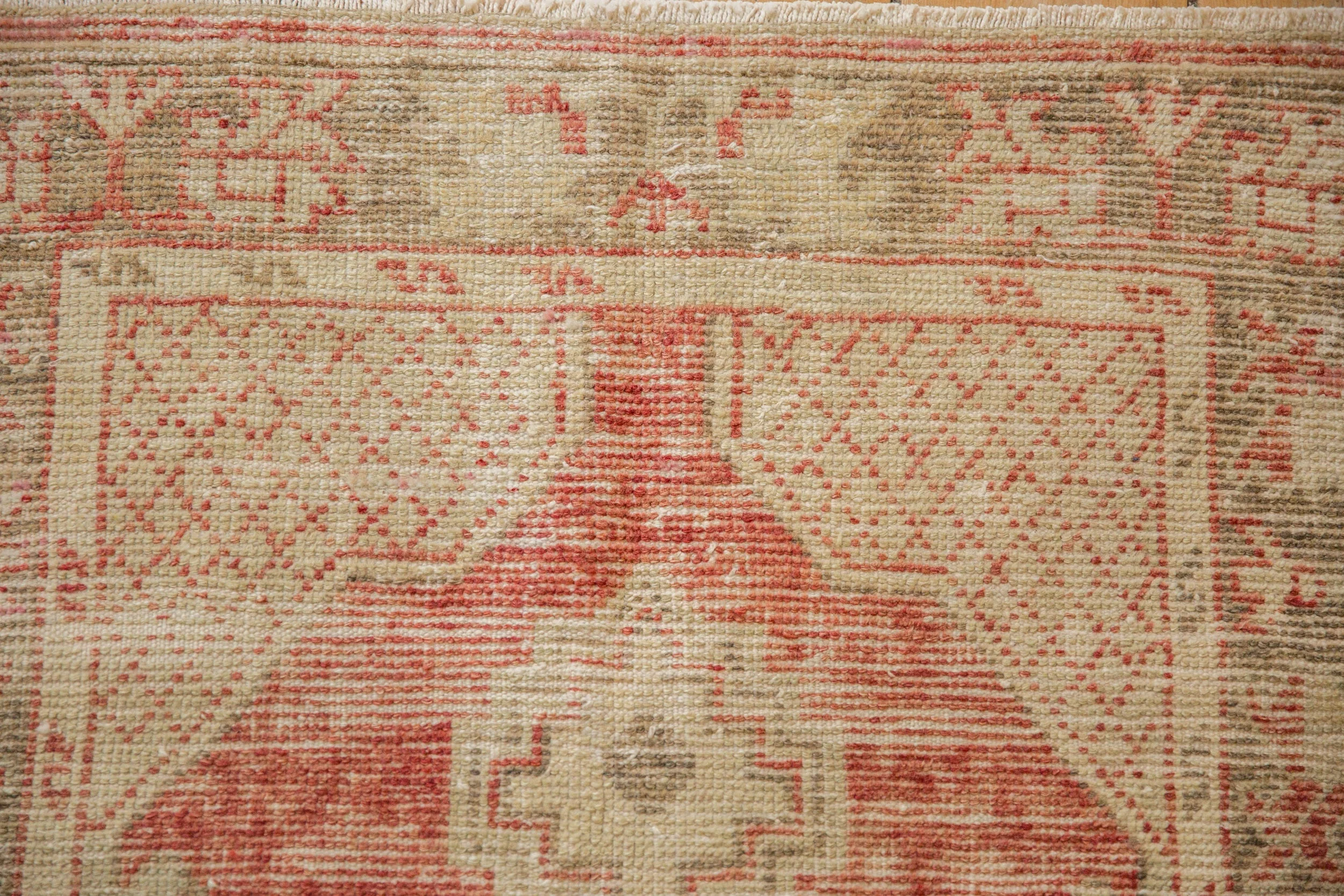 2.5x5 Vintage Distressed Oushak Rug Runner - Image 4