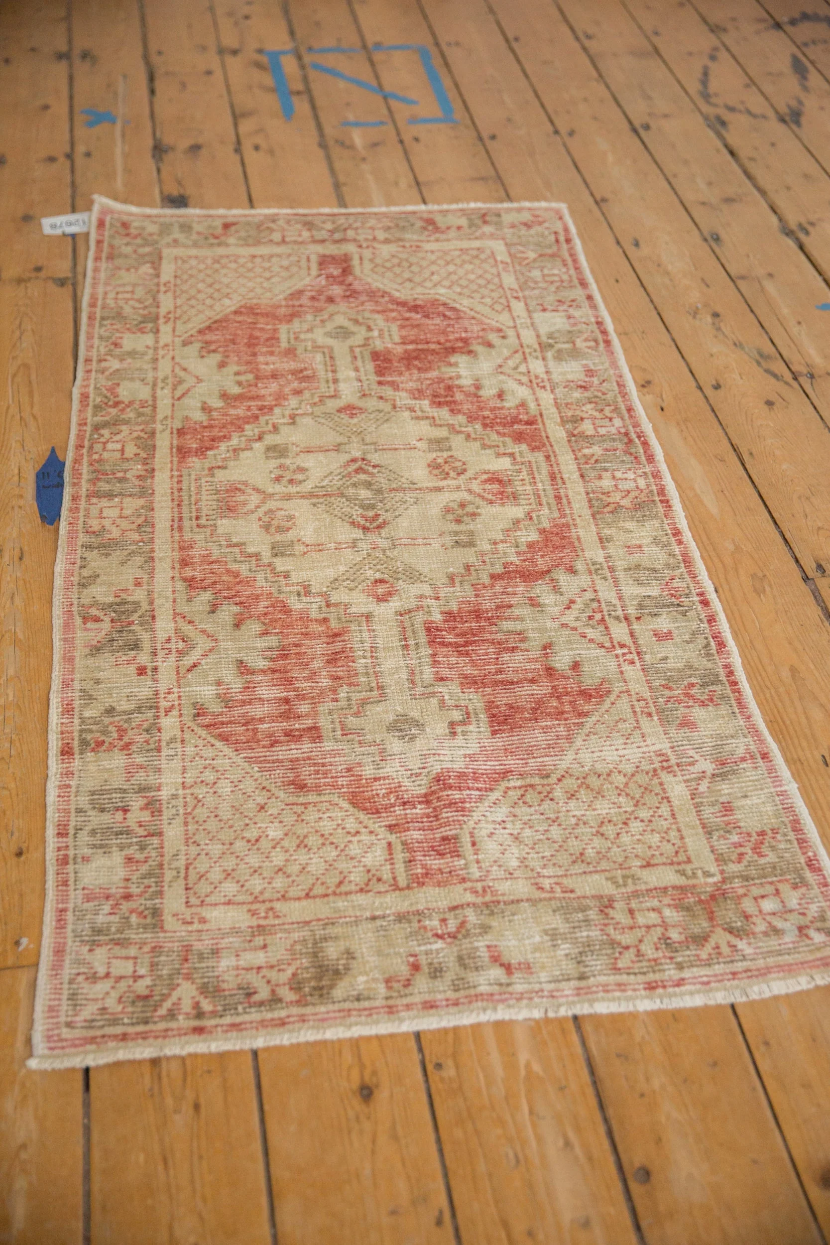 2.5x5 Vintage Distressed Oushak Rug Runner - Image 5