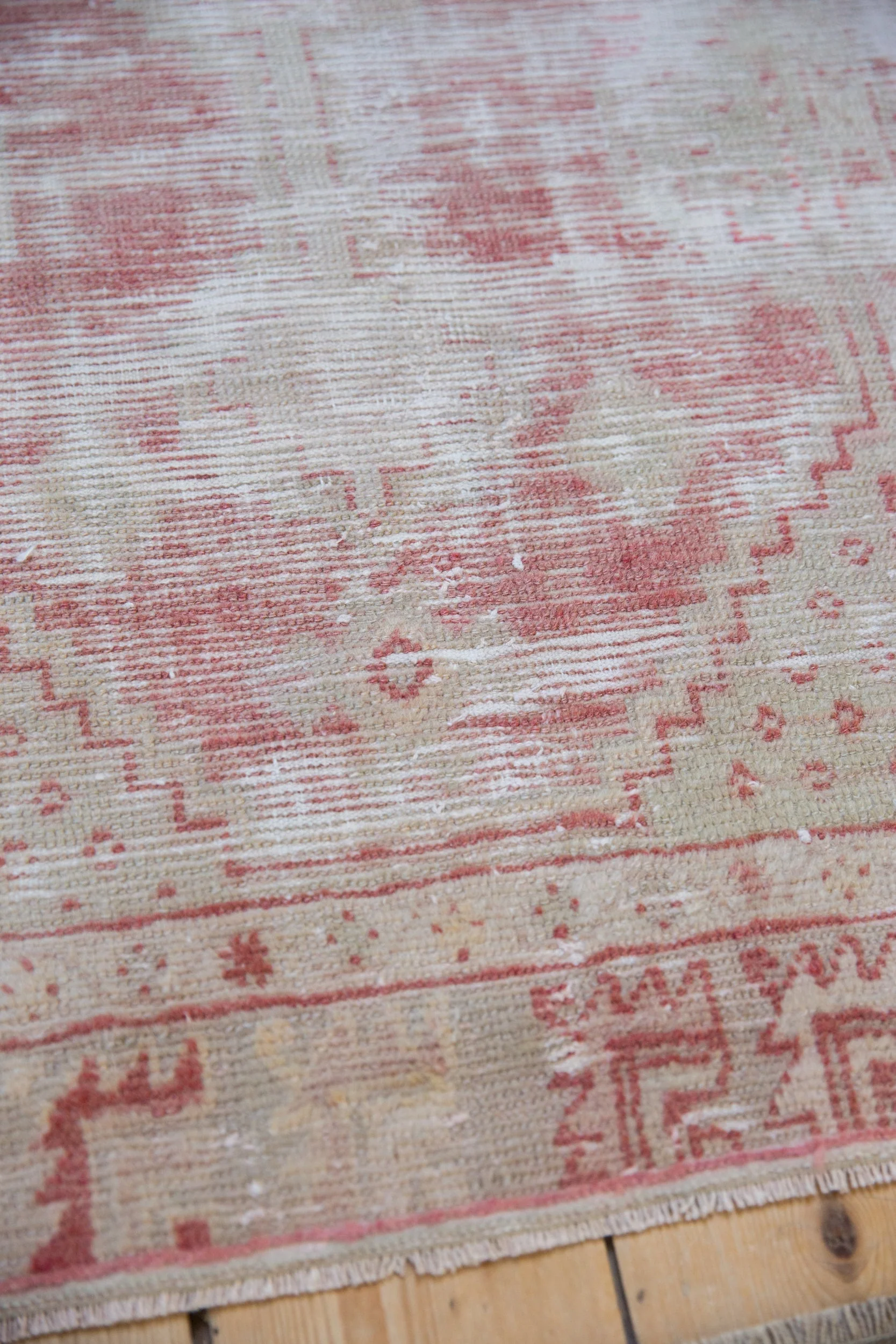 2.5x5 Vintage Distressed Oushak Rug Runner - Image 5