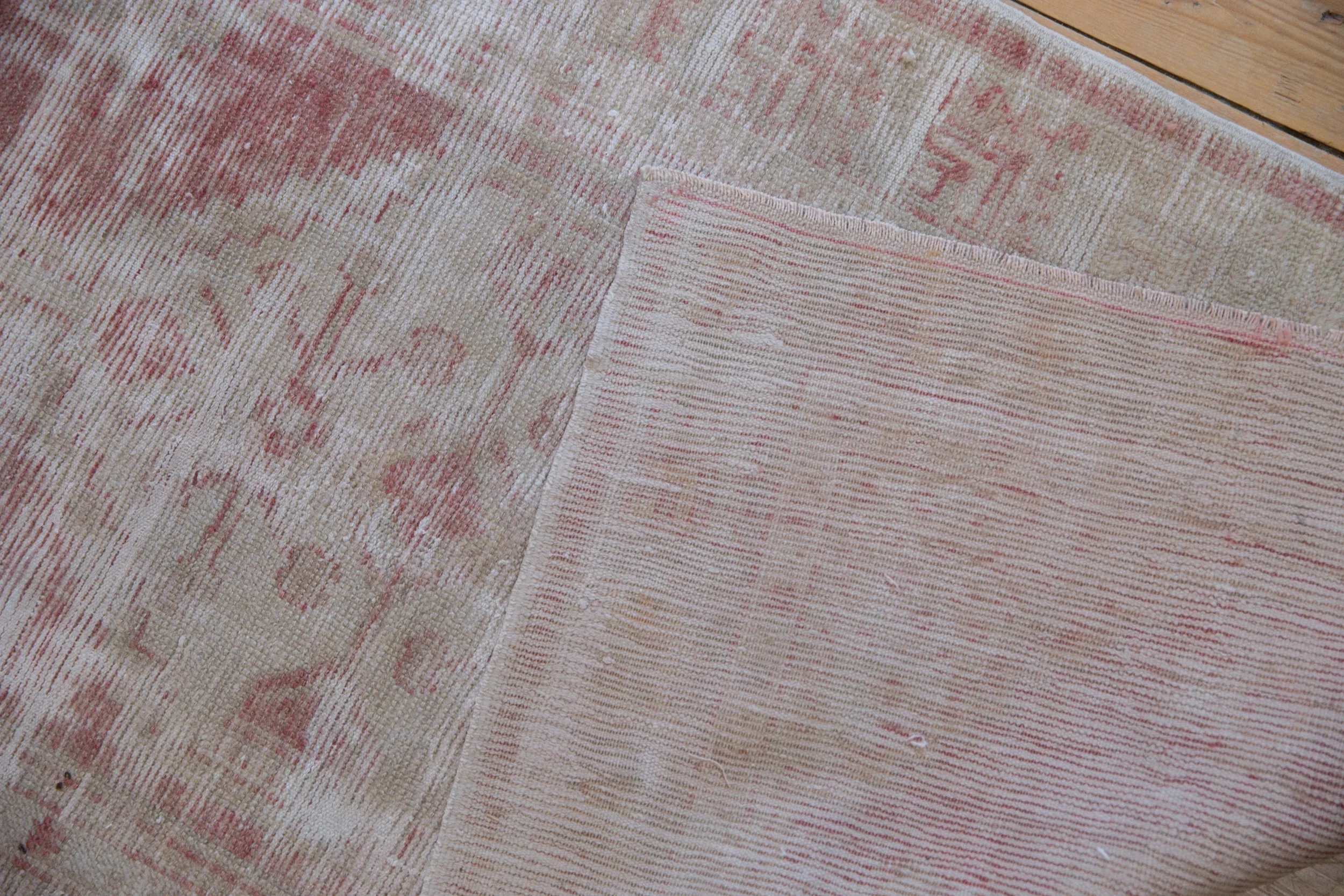 2.5x5 Vintage Distressed Oushak Rug Runner - Image 8