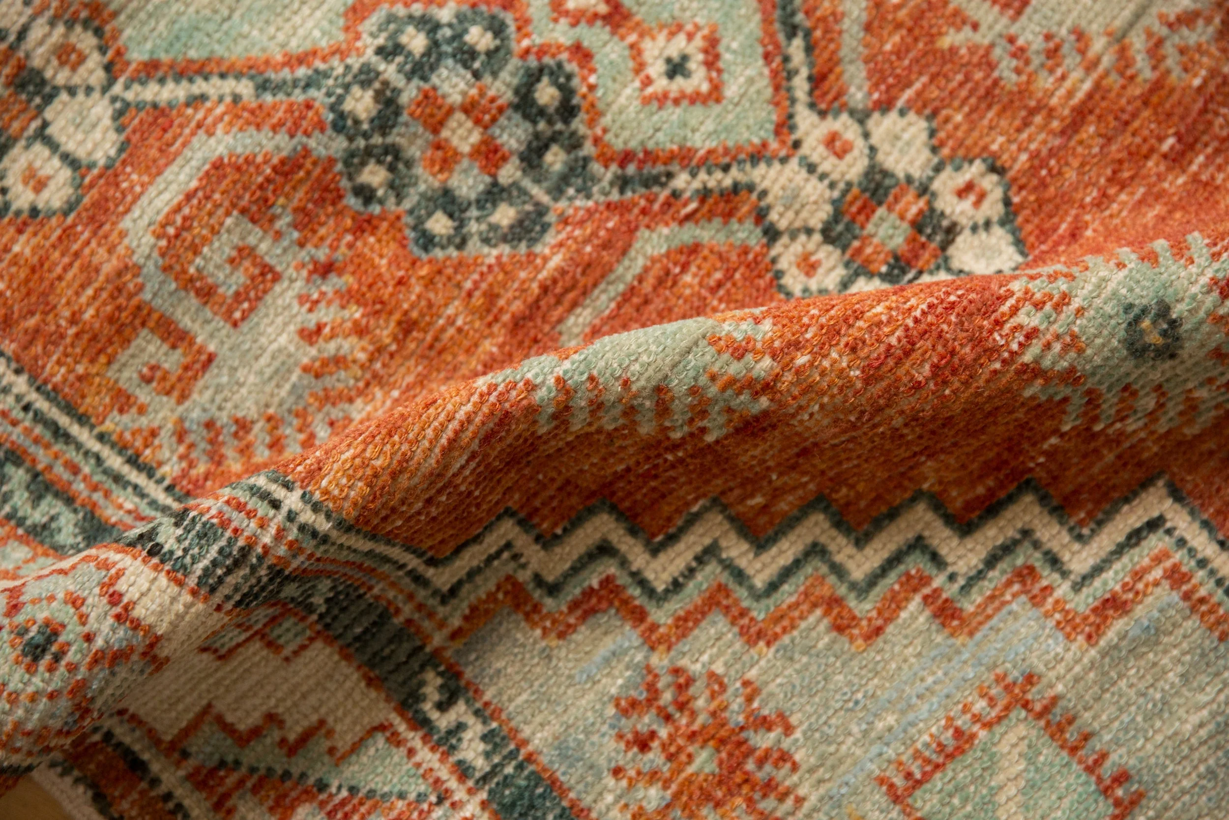 2.5x5 Vintage Distressed Oushak Rug Runner - Image 7
