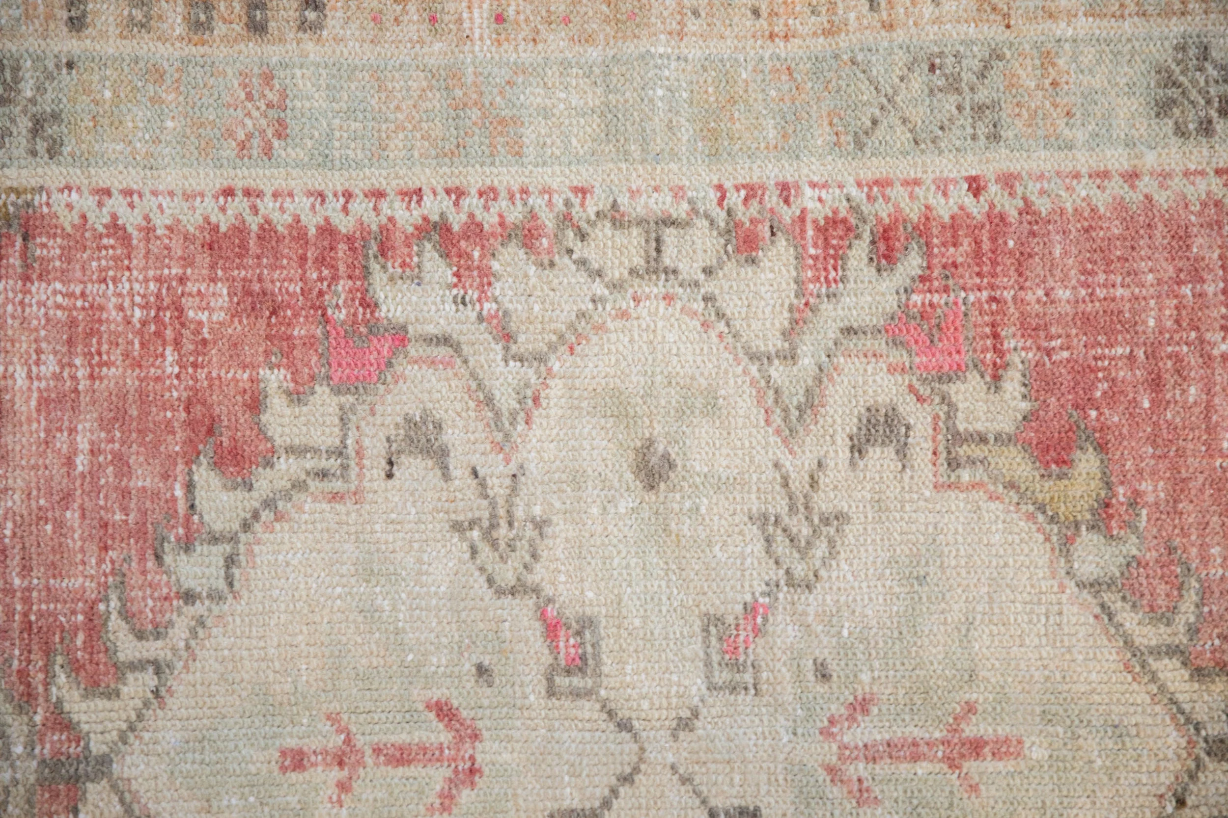 2.5x5 Vintage Distressed Oushak Rug Runner - Image 3