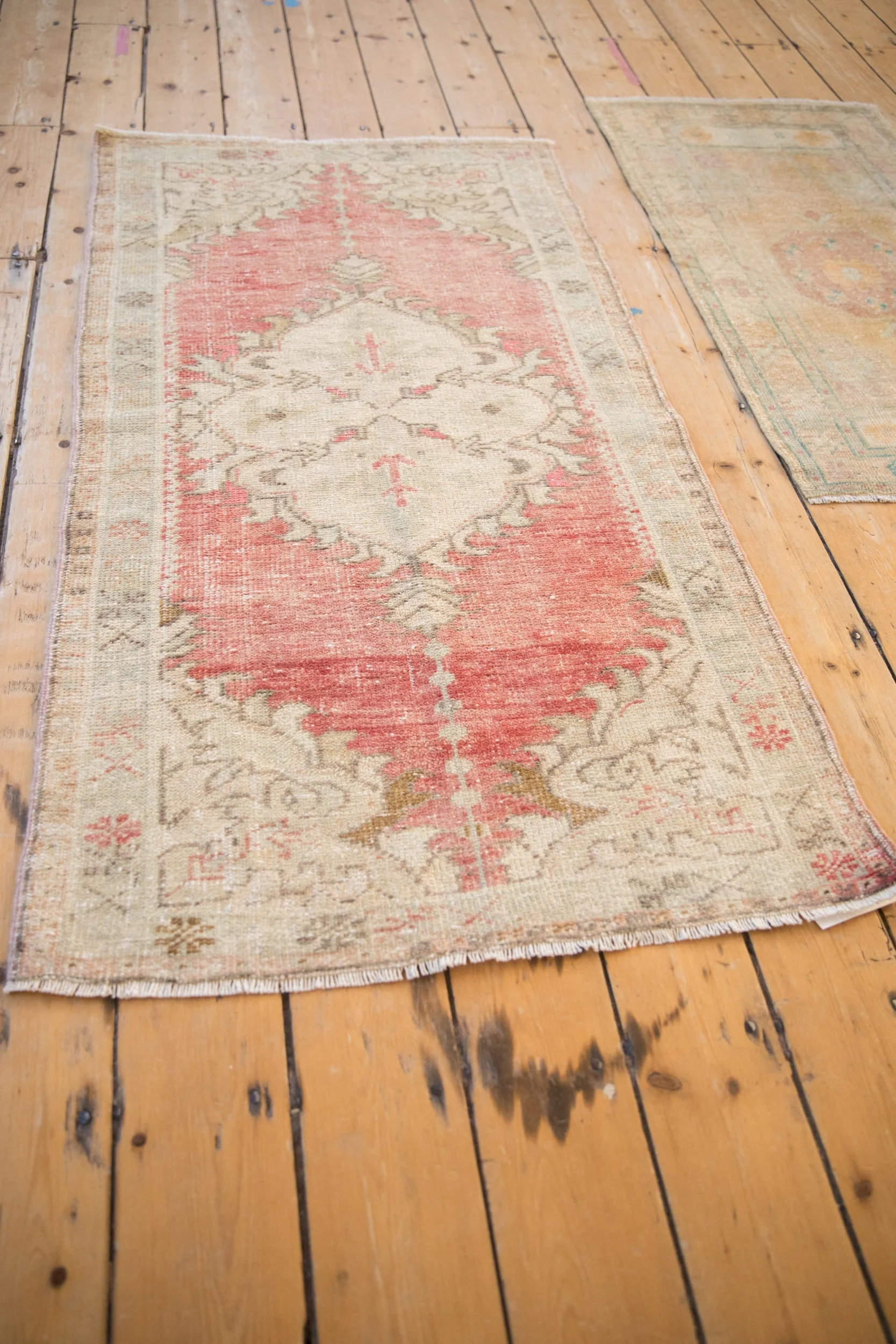 2.5x5 Vintage Distressed Oushak Rug Runner - Image 7