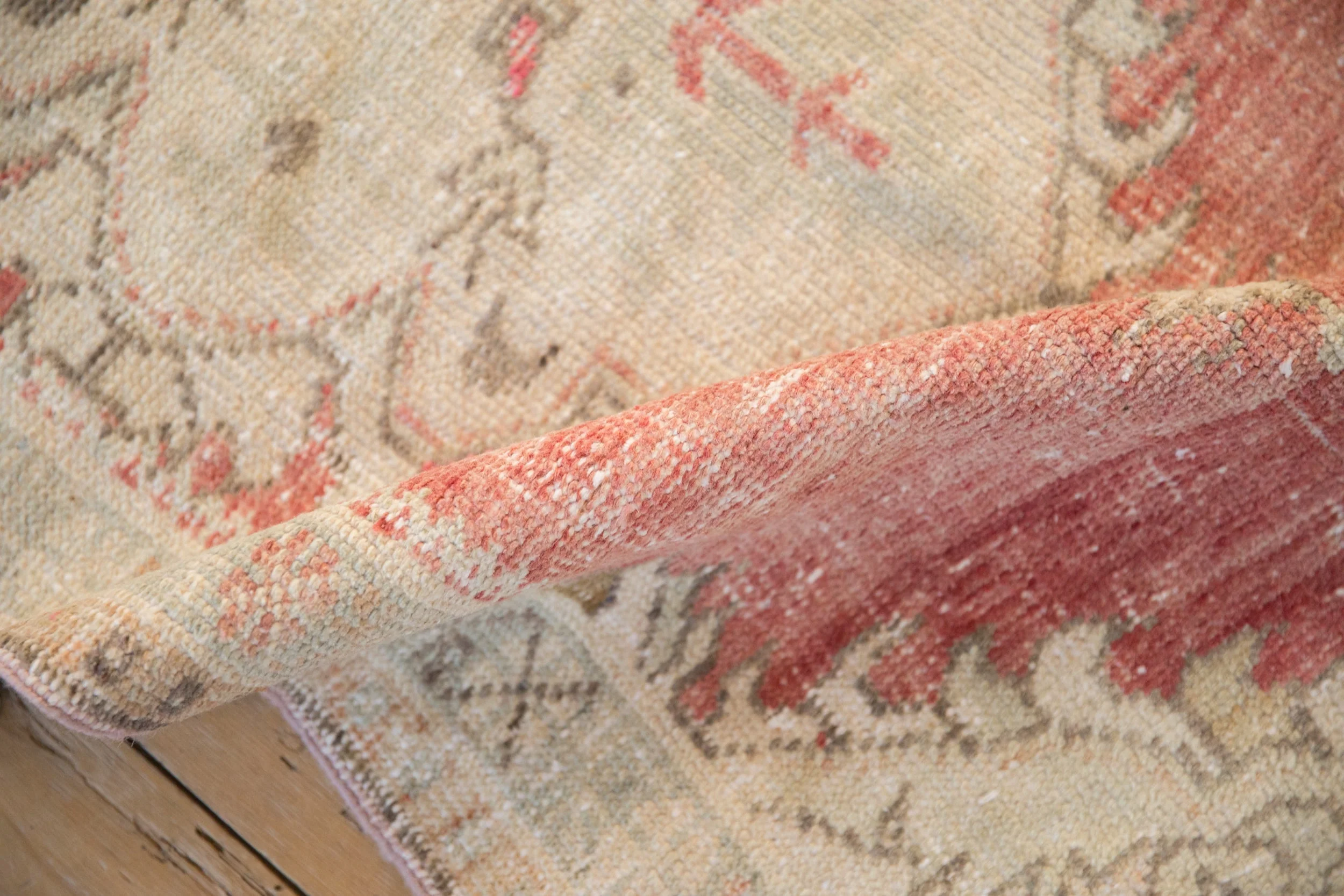 2.5x5 Vintage Distressed Oushak Rug Runner - Image 9