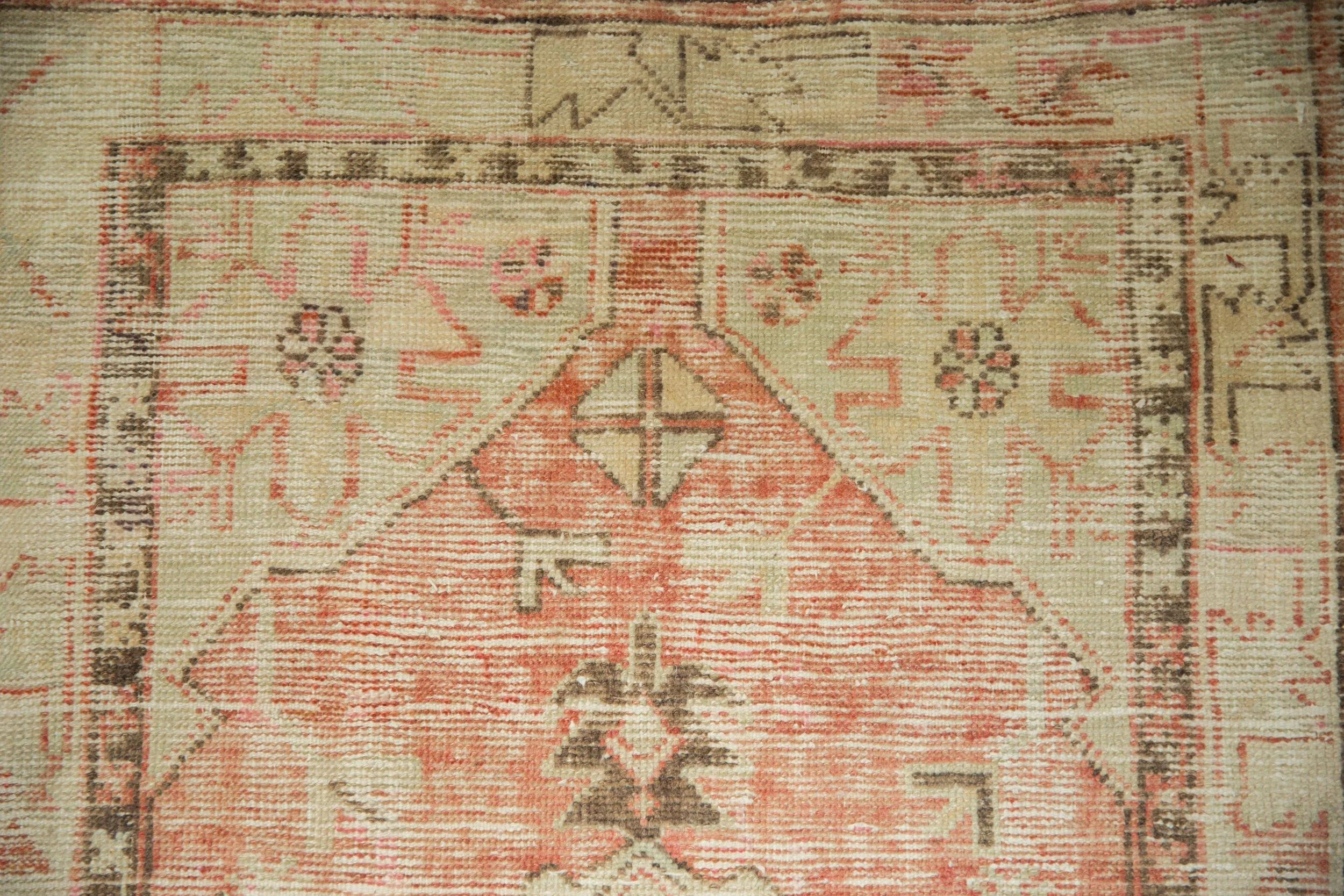 2.5x5 Vintage Distressed Oushak Rug Runner - Image 3