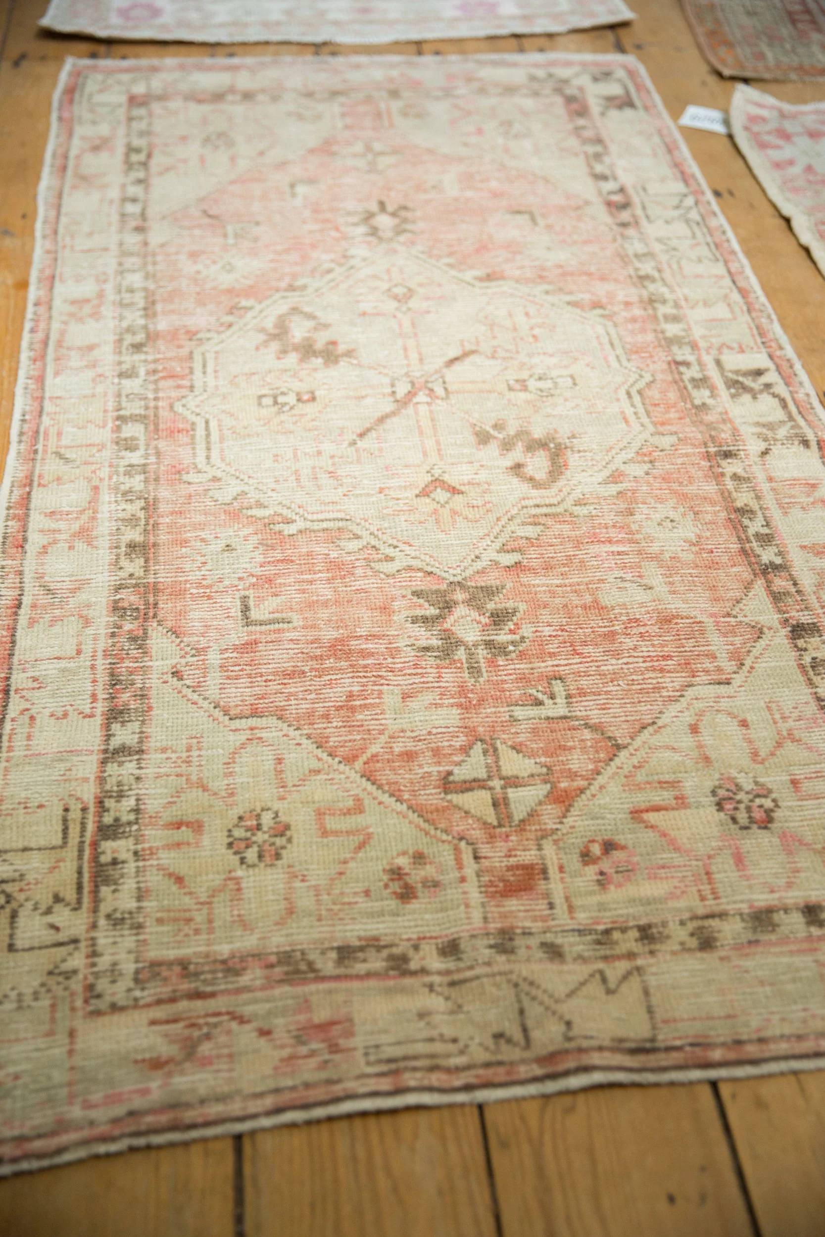 2.5x5 Vintage Distressed Oushak Rug Runner - Image 4