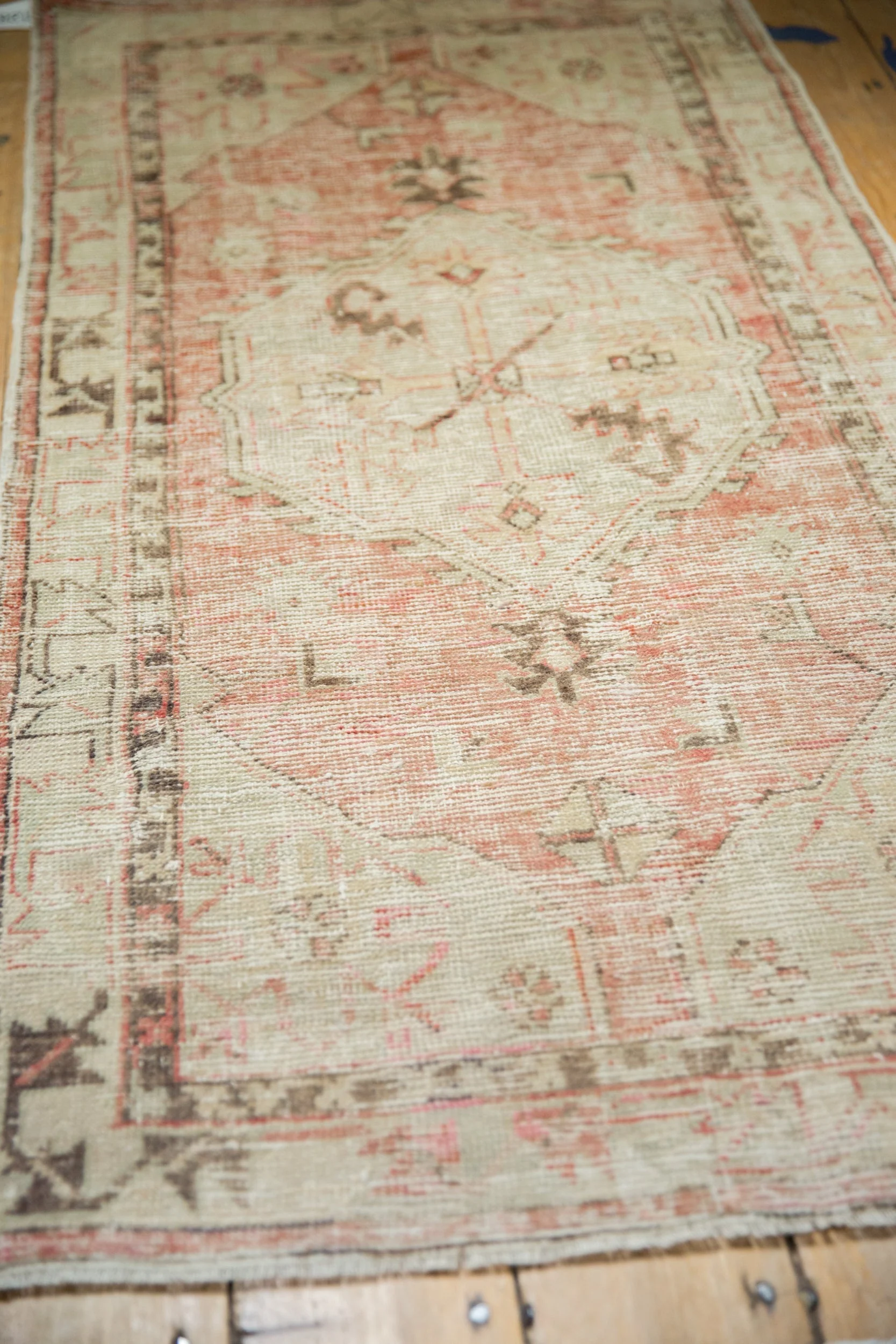 2.5x5 Vintage Distressed Oushak Rug Runner - Image 6