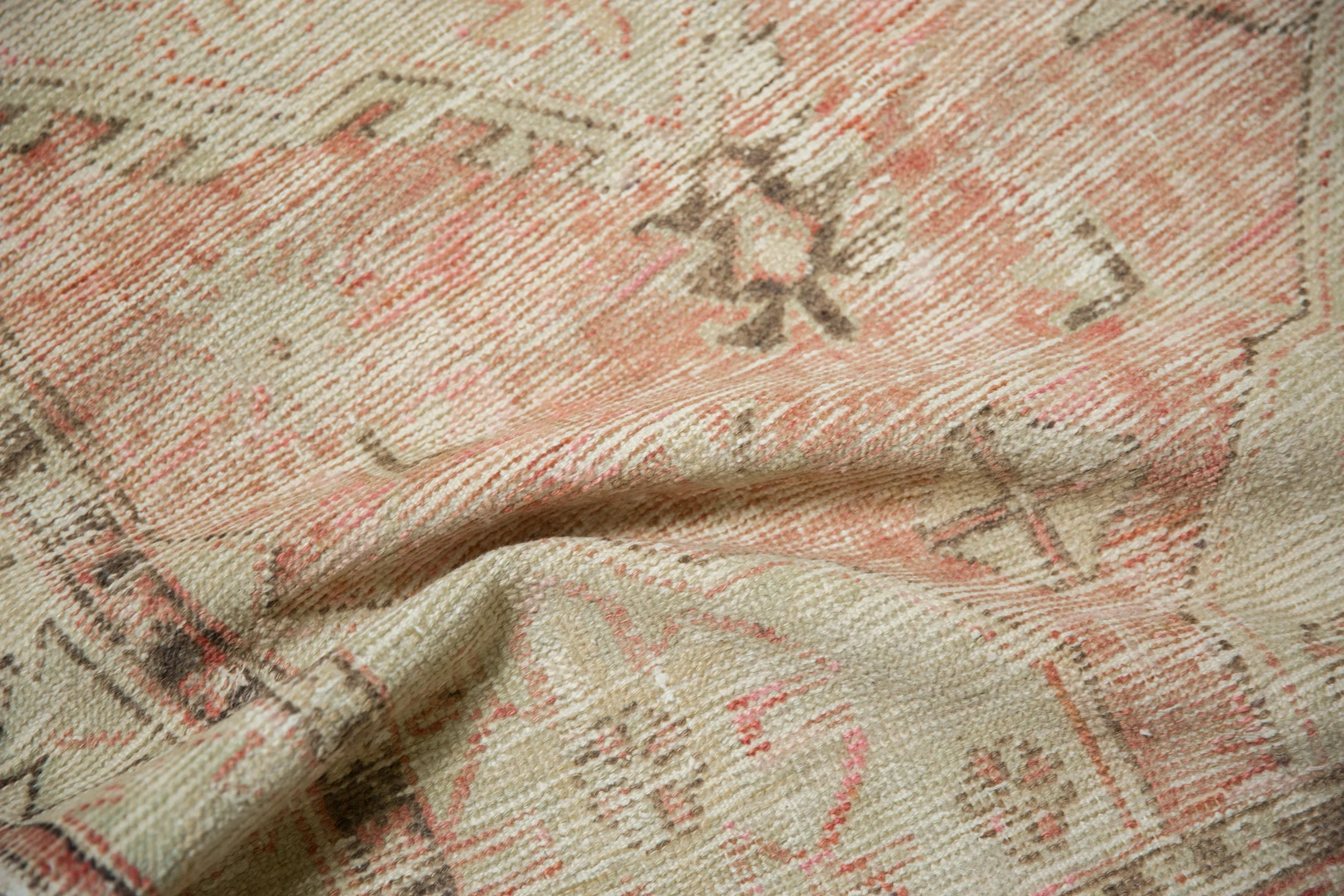 2.5x5 Vintage Distressed Oushak Rug Runner - Image 8