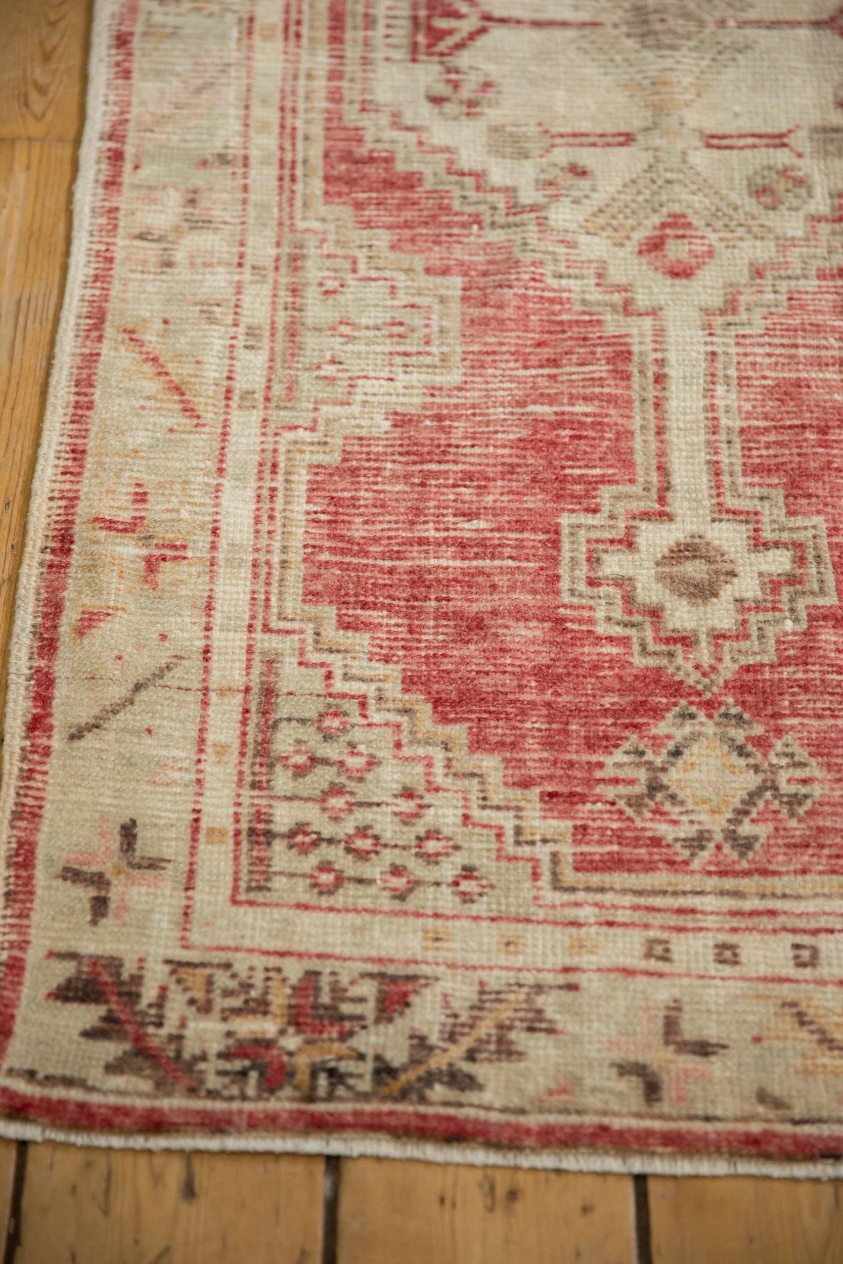 2.5x5 Vintage Distressed Oushak Rug Runner - Image 5