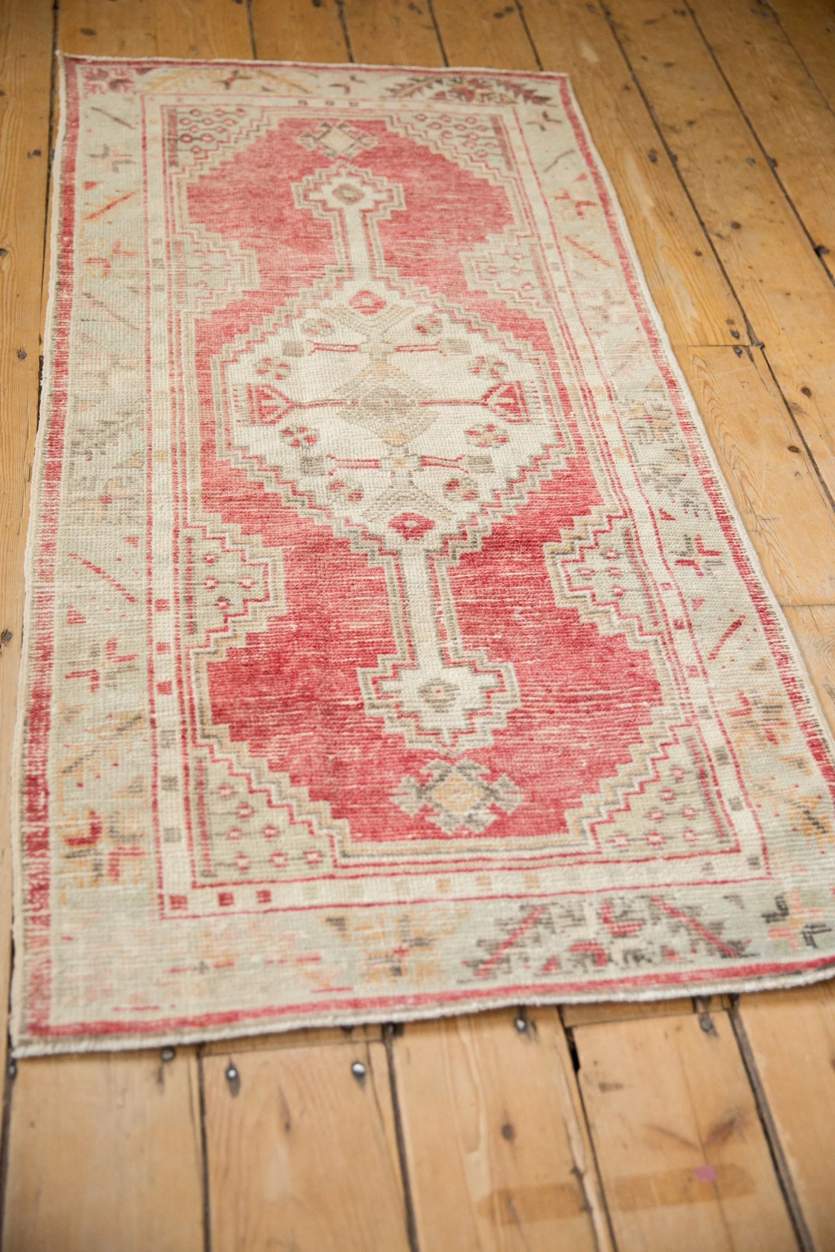 2.5x5 Vintage Distressed Oushak Rug Runner - Image 6