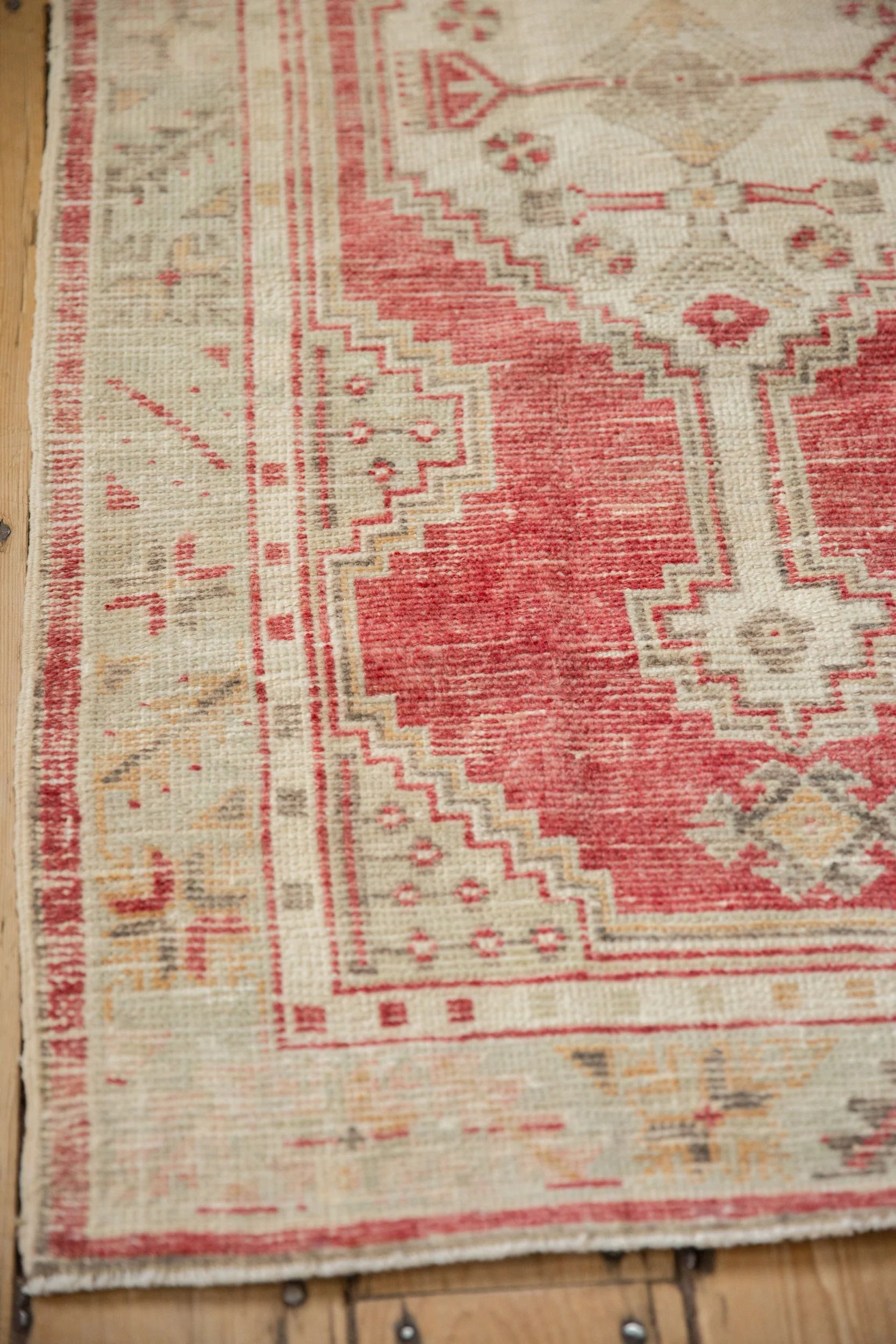 2.5x5 Vintage Distressed Oushak Rug Runner - Image 7