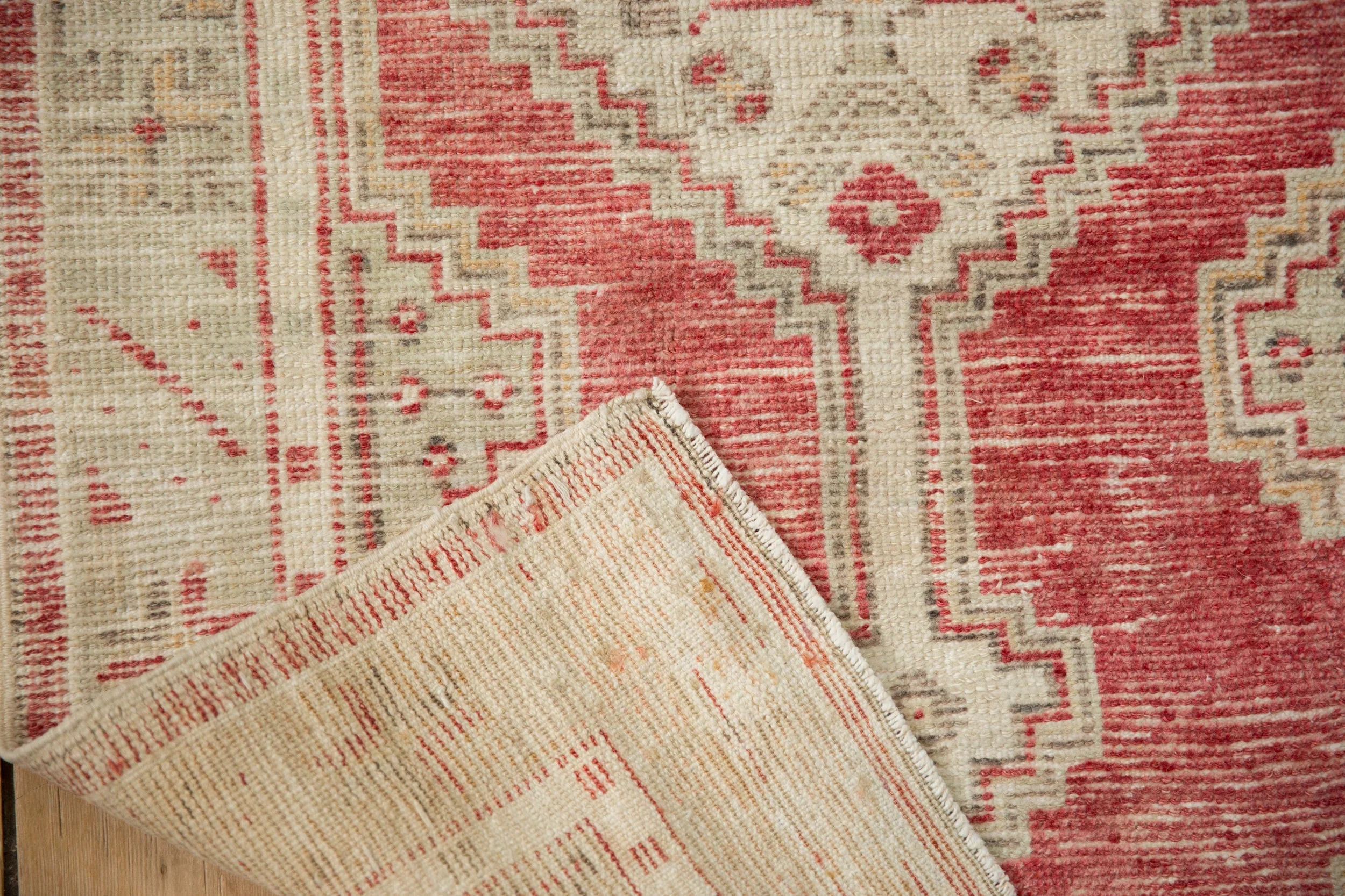 2.5x5 Vintage Distressed Oushak Rug Runner - Image 9