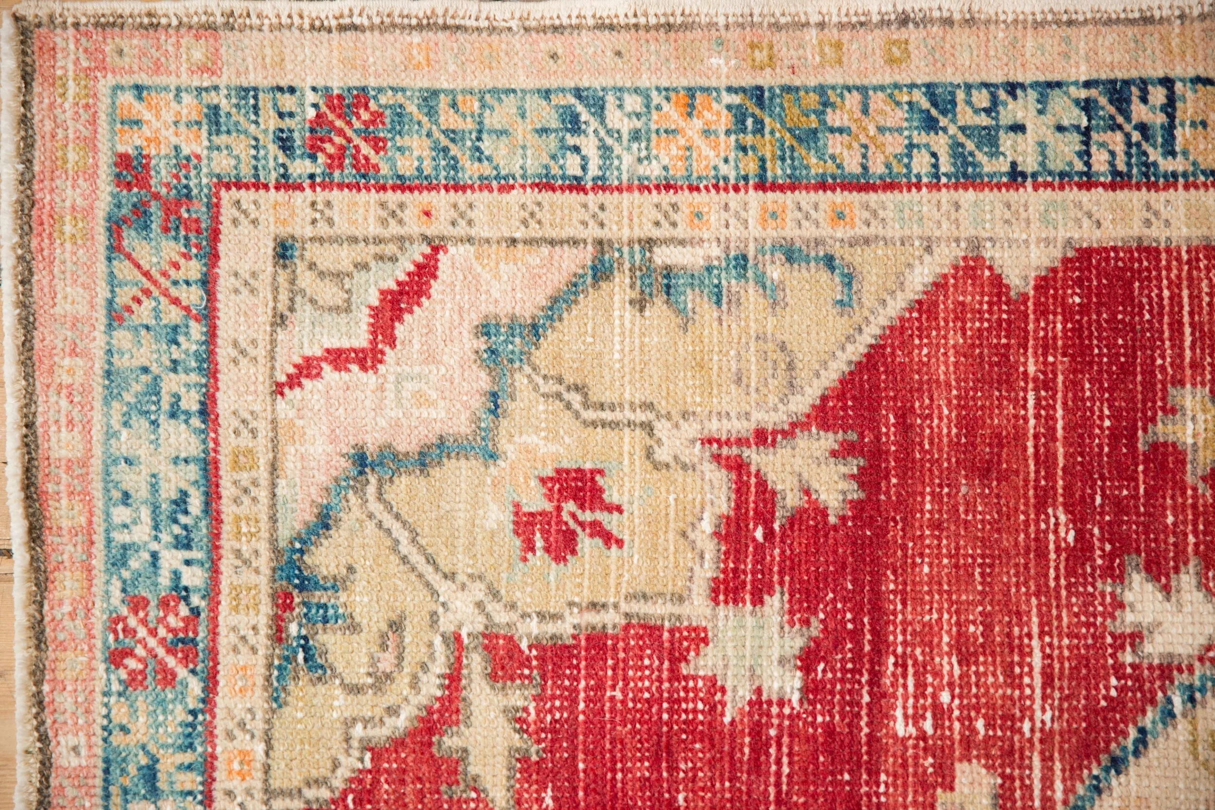 2.5x5 Vintage Distressed Oushak Rug Runner - Image 3