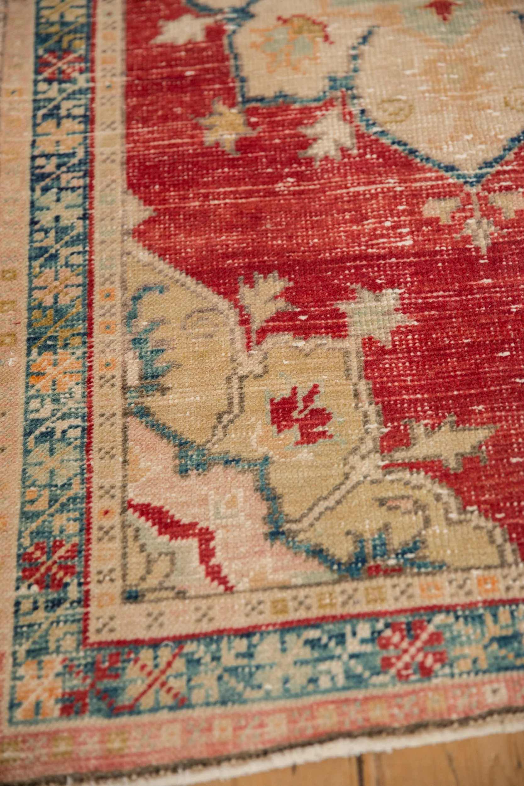 2.5x5 Vintage Distressed Oushak Rug Runner - Image 5