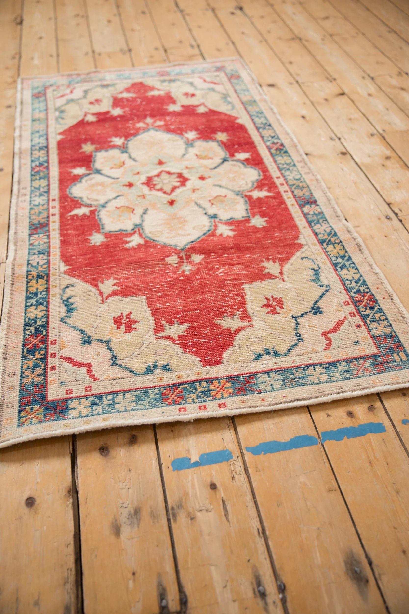 2.5x5 Vintage Distressed Oushak Rug Runner - Image 6