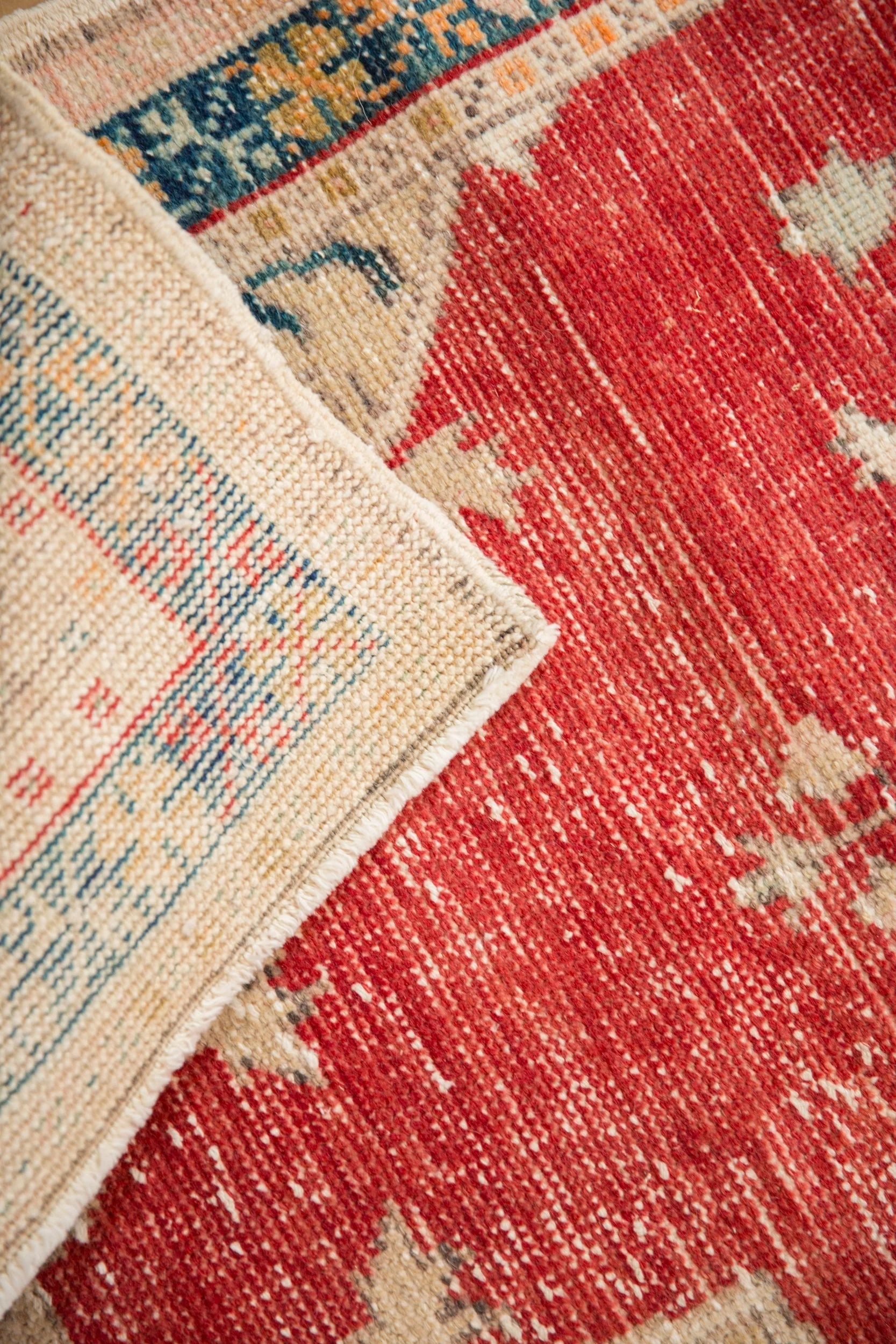 2.5x5 Vintage Distressed Oushak Rug Runner - Image 9