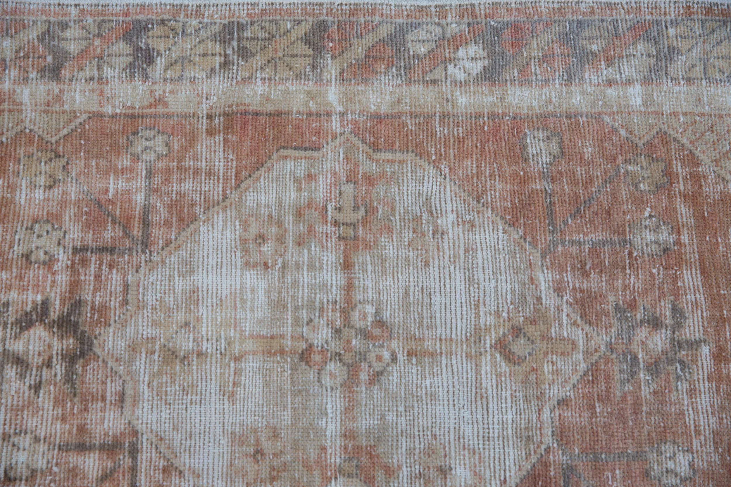 2.5x5 Vintage Distressed Oushak Rug Runner - Image 4