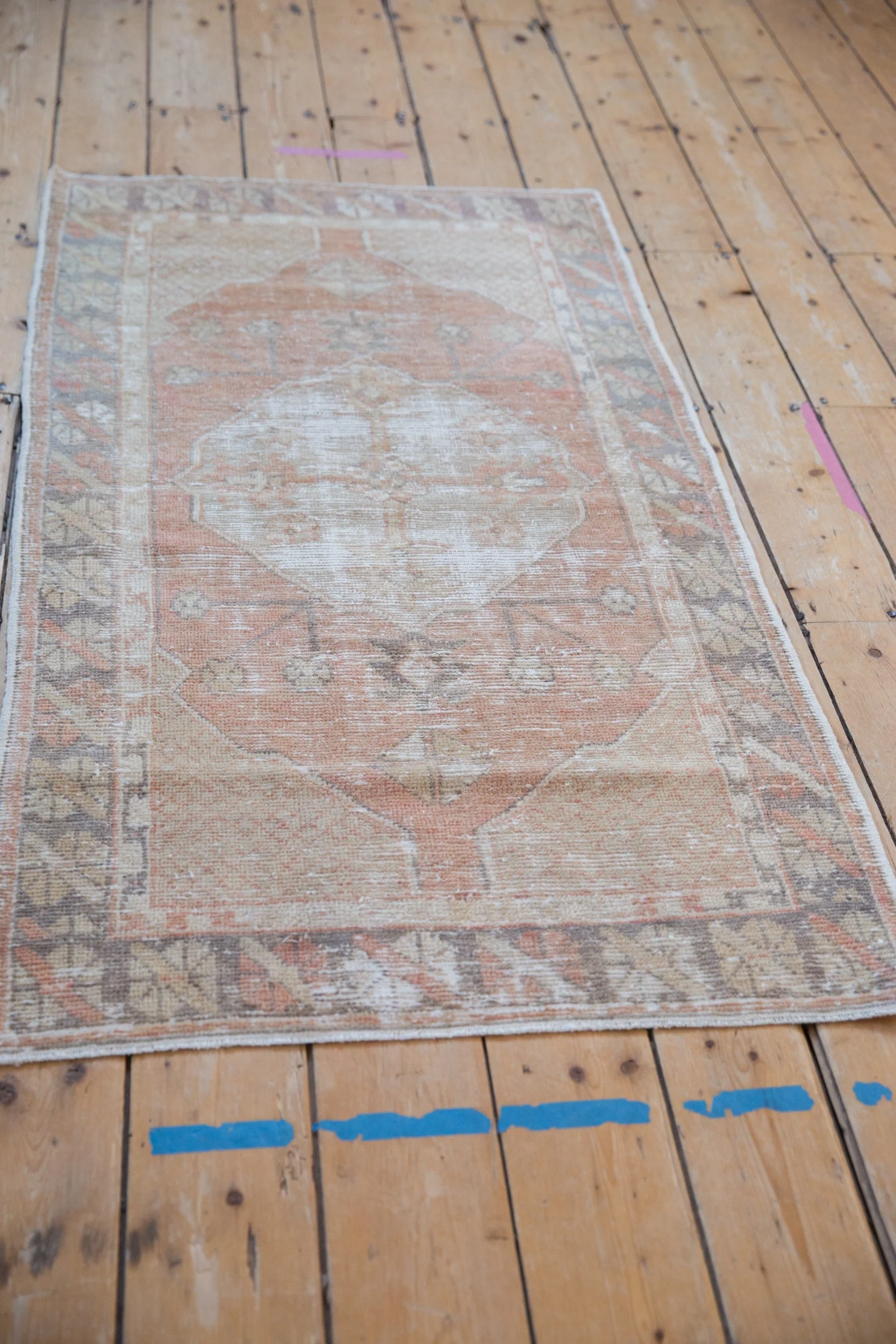 2.5x5 Vintage Distressed Oushak Rug Runner - Image 5