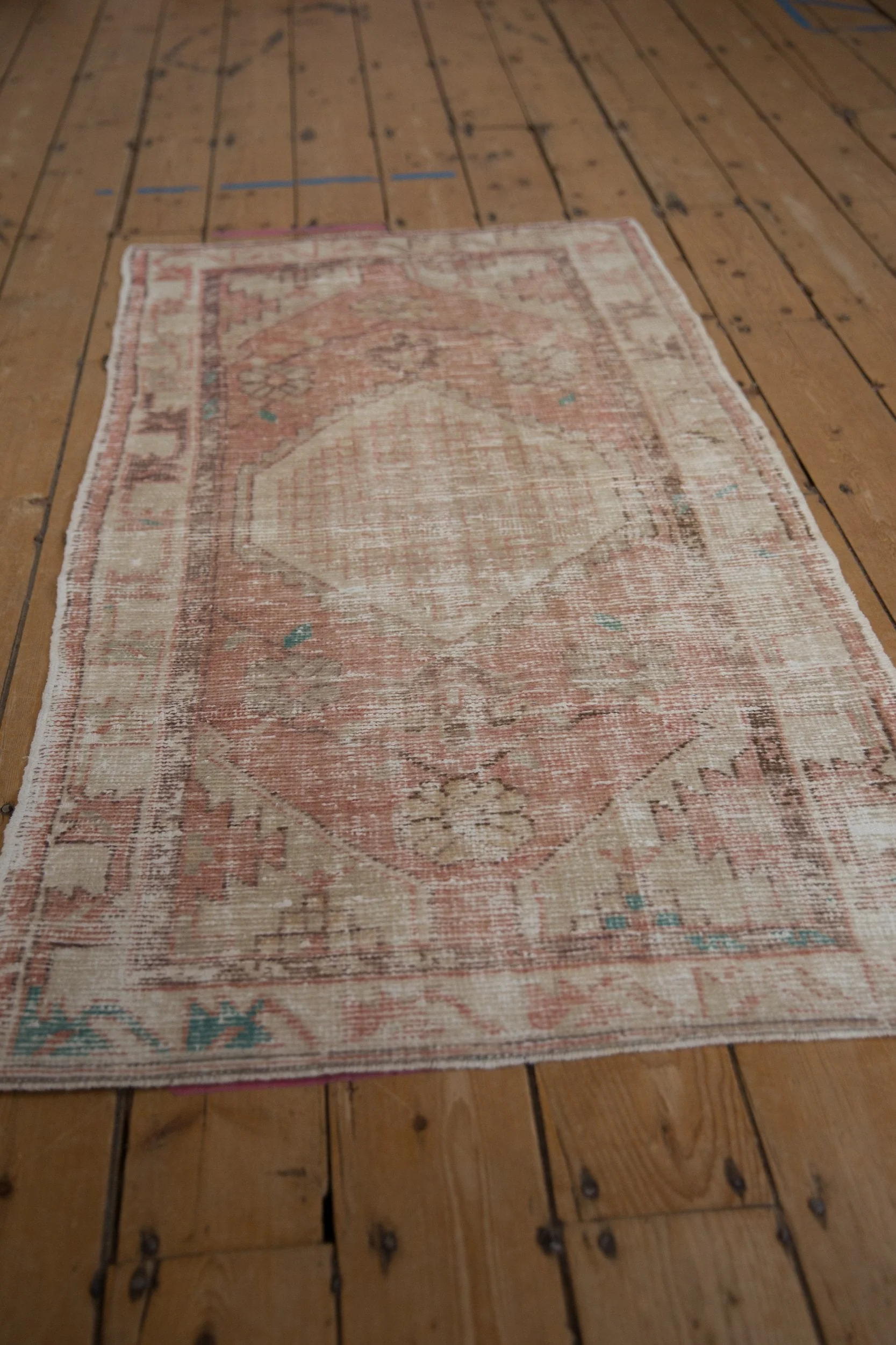 2.5x5 Vintage Distressed Oushak Rug Runner - Image 5