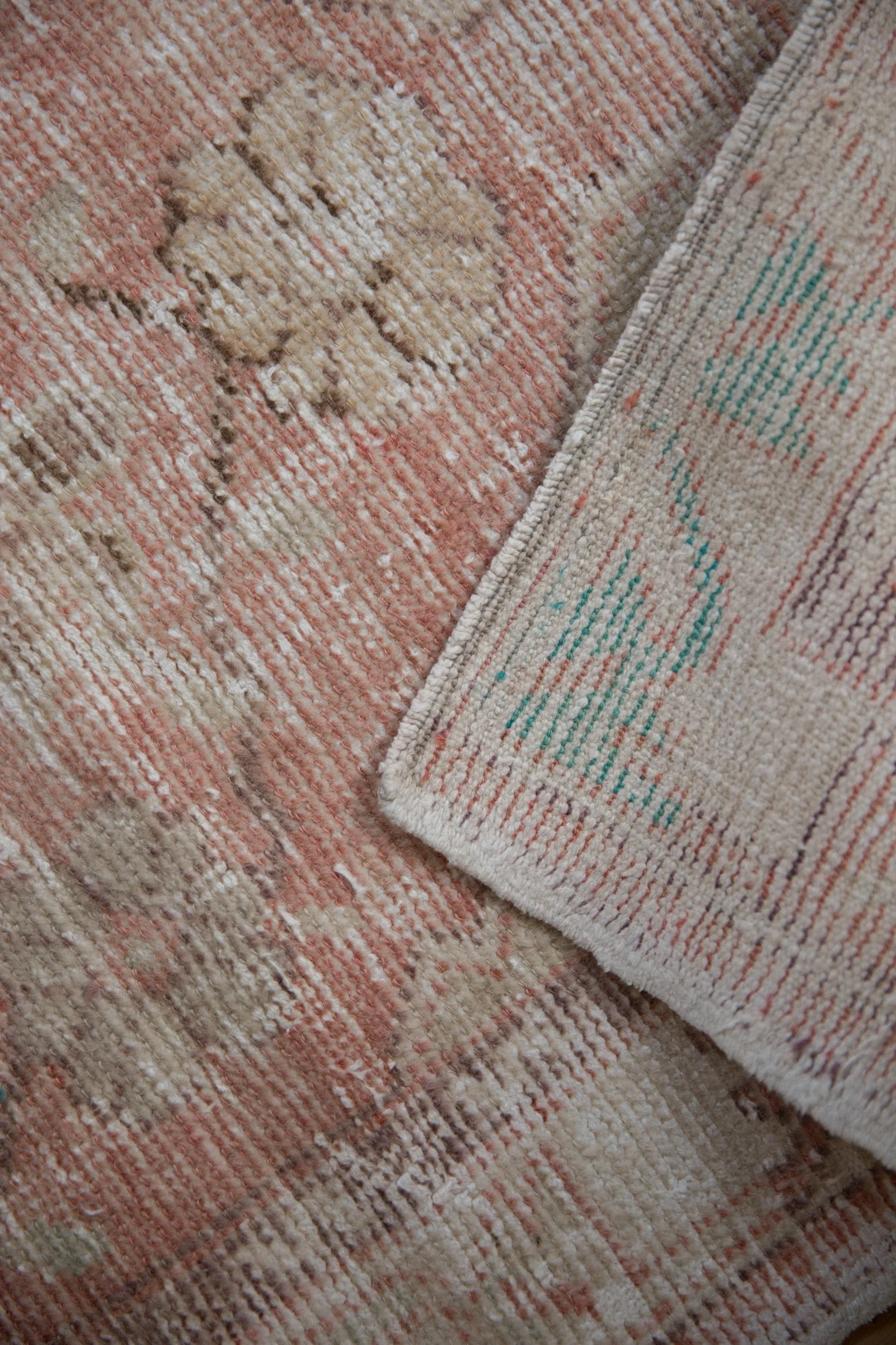 2.5x5 Vintage Distressed Oushak Rug Runner - Image 7