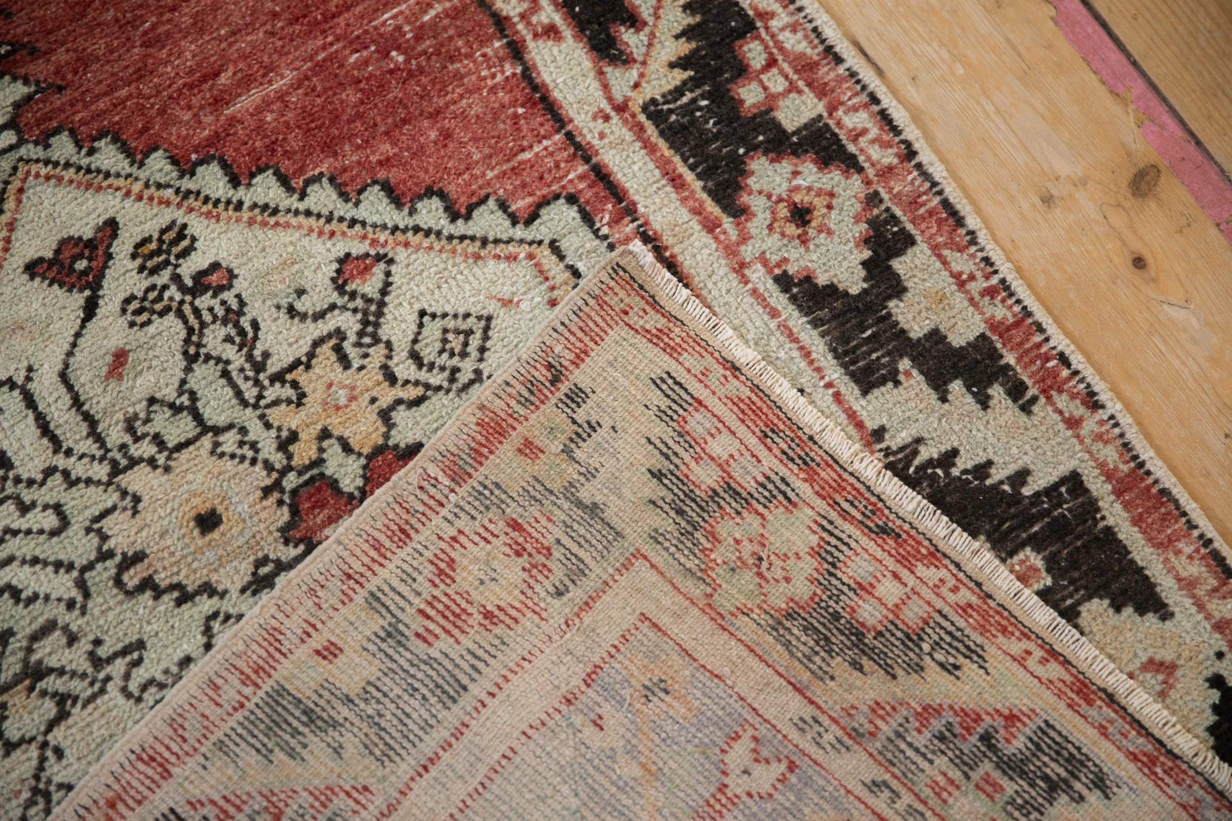 2.5x5 Vintage Distressed Oushak Rug Runner - Image 10