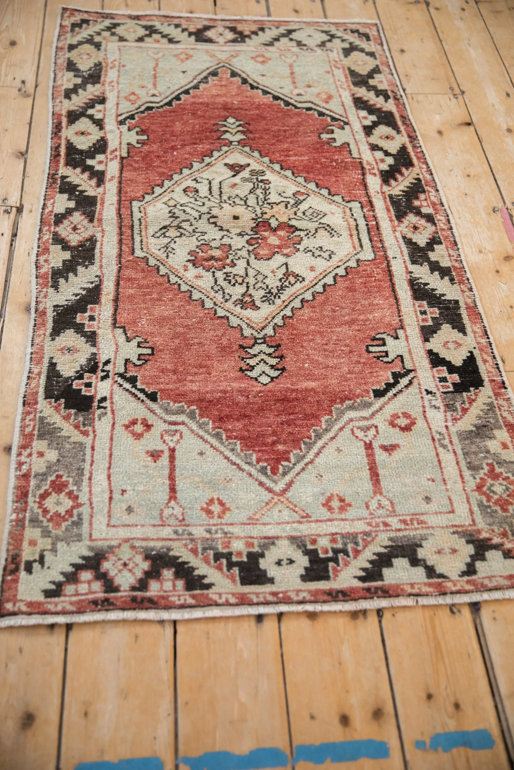 2.5x5 Vintage Distressed Oushak Rug Runner - Image 6