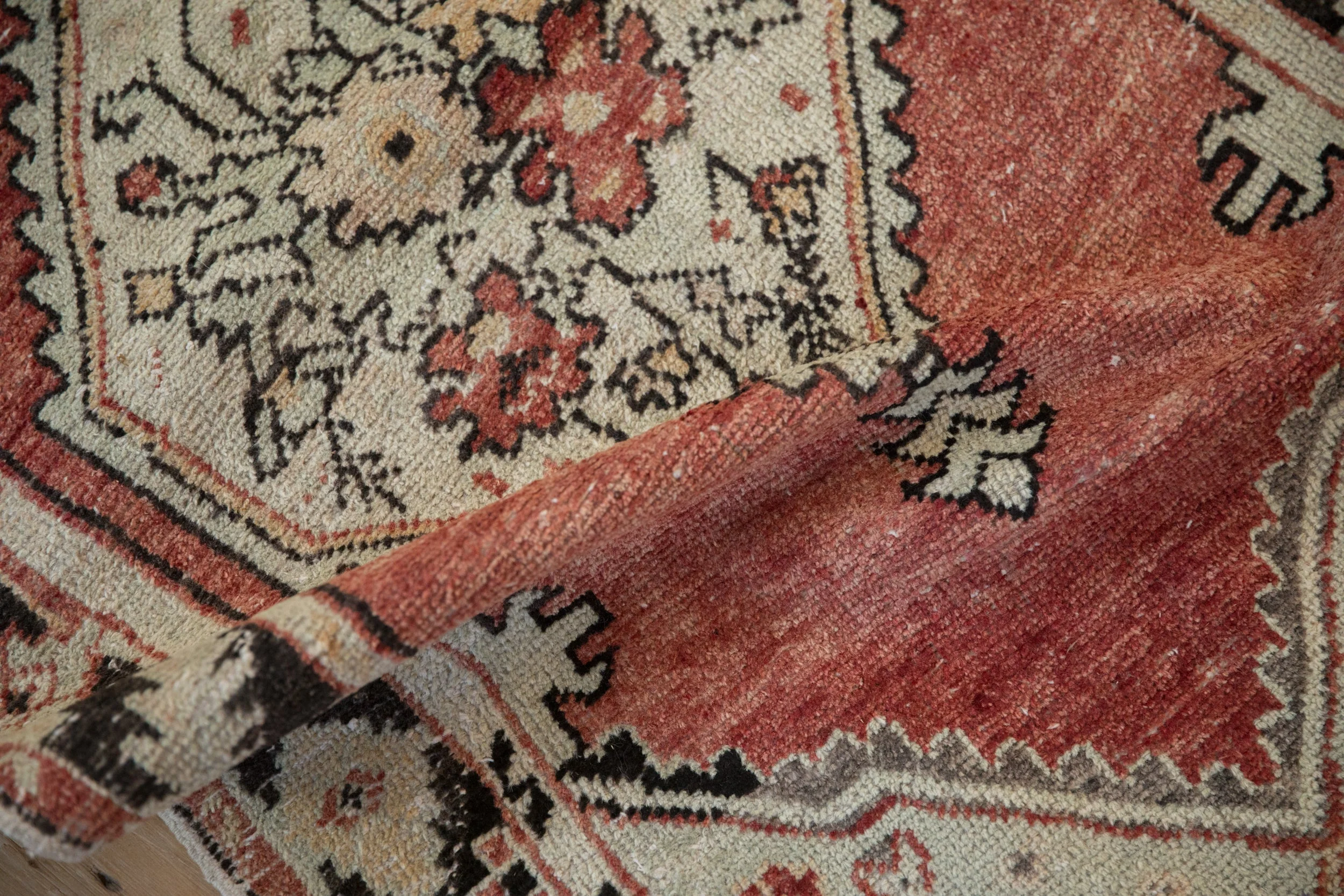 2.5x5 Vintage Distressed Oushak Rug Runner - Image 9