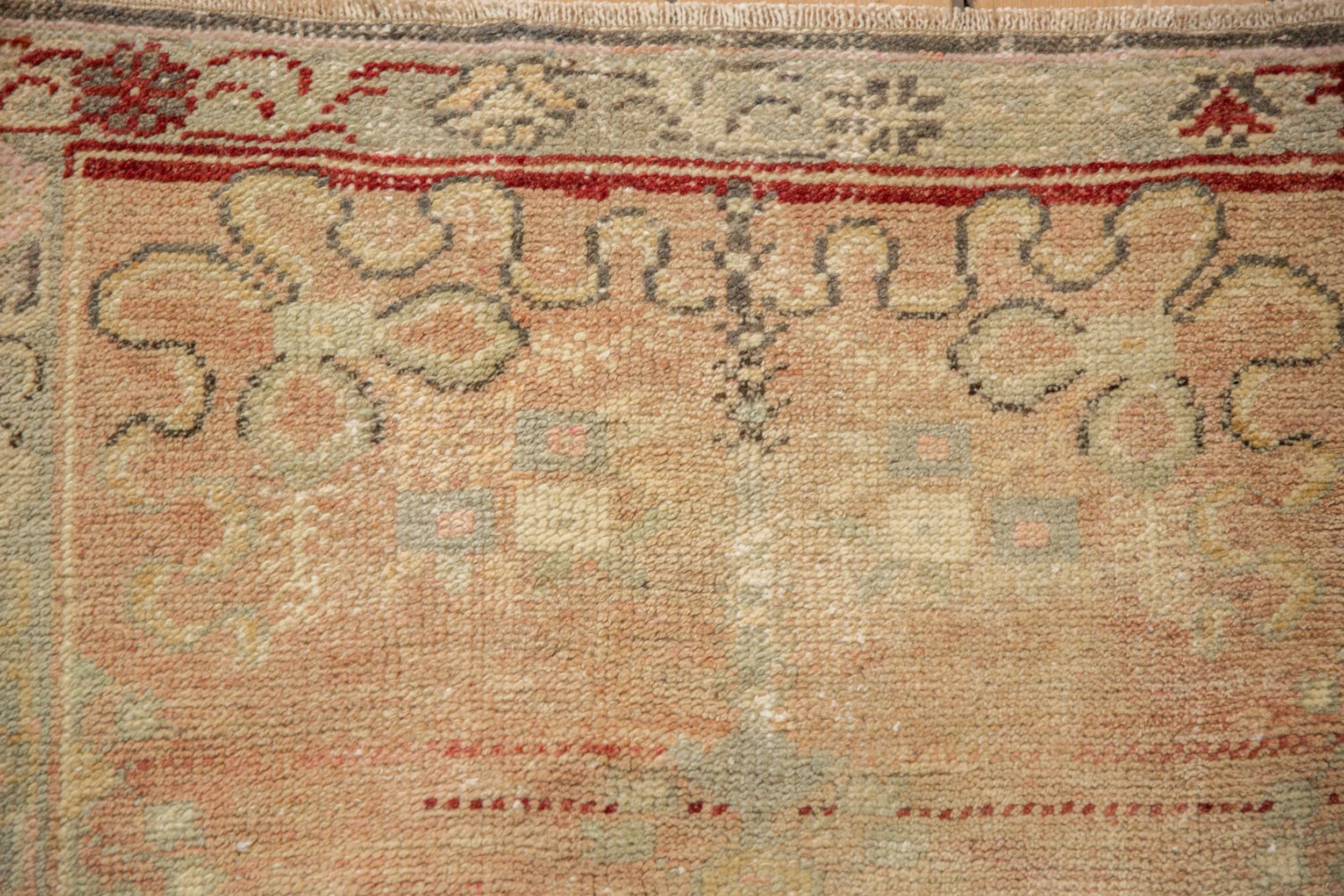 2.5x5 Vintage Distressed Oushak Rug Runner - Image 3