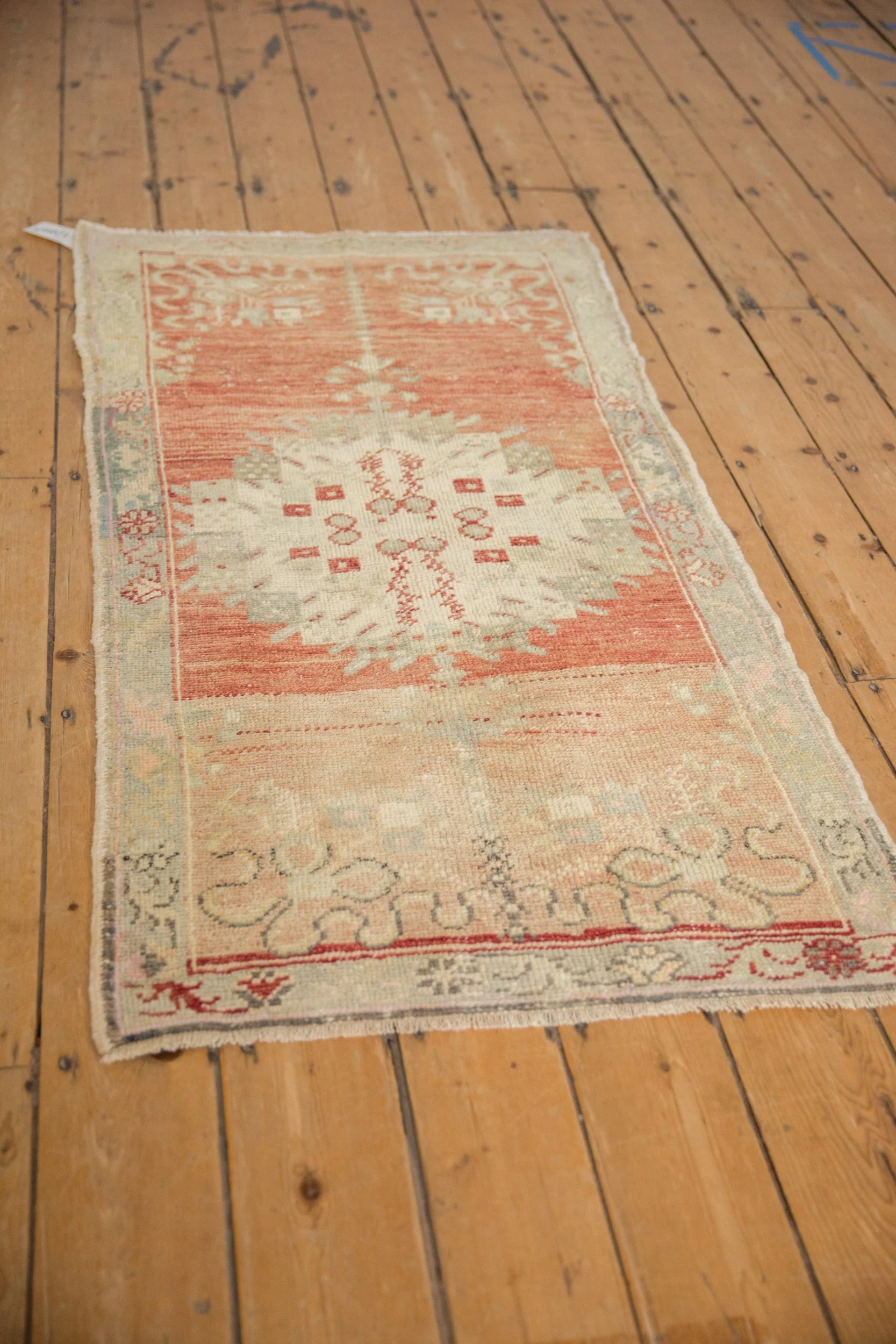 2.5x5 Vintage Distressed Oushak Rug Runner - Image 4