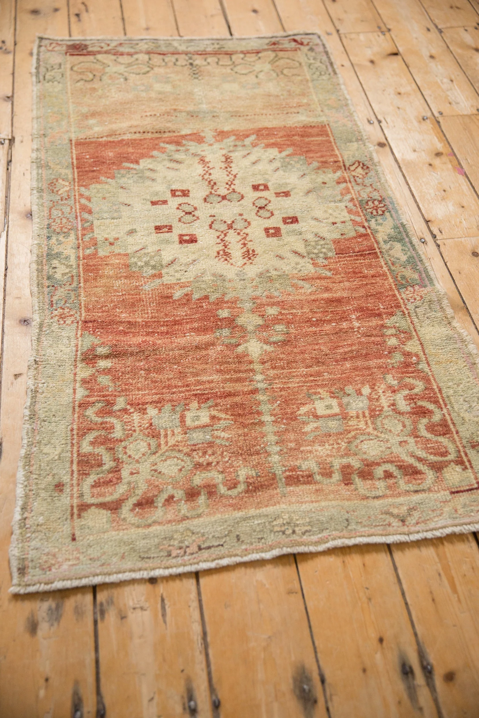2.5x5 Vintage Distressed Oushak Rug Runner - Image 6