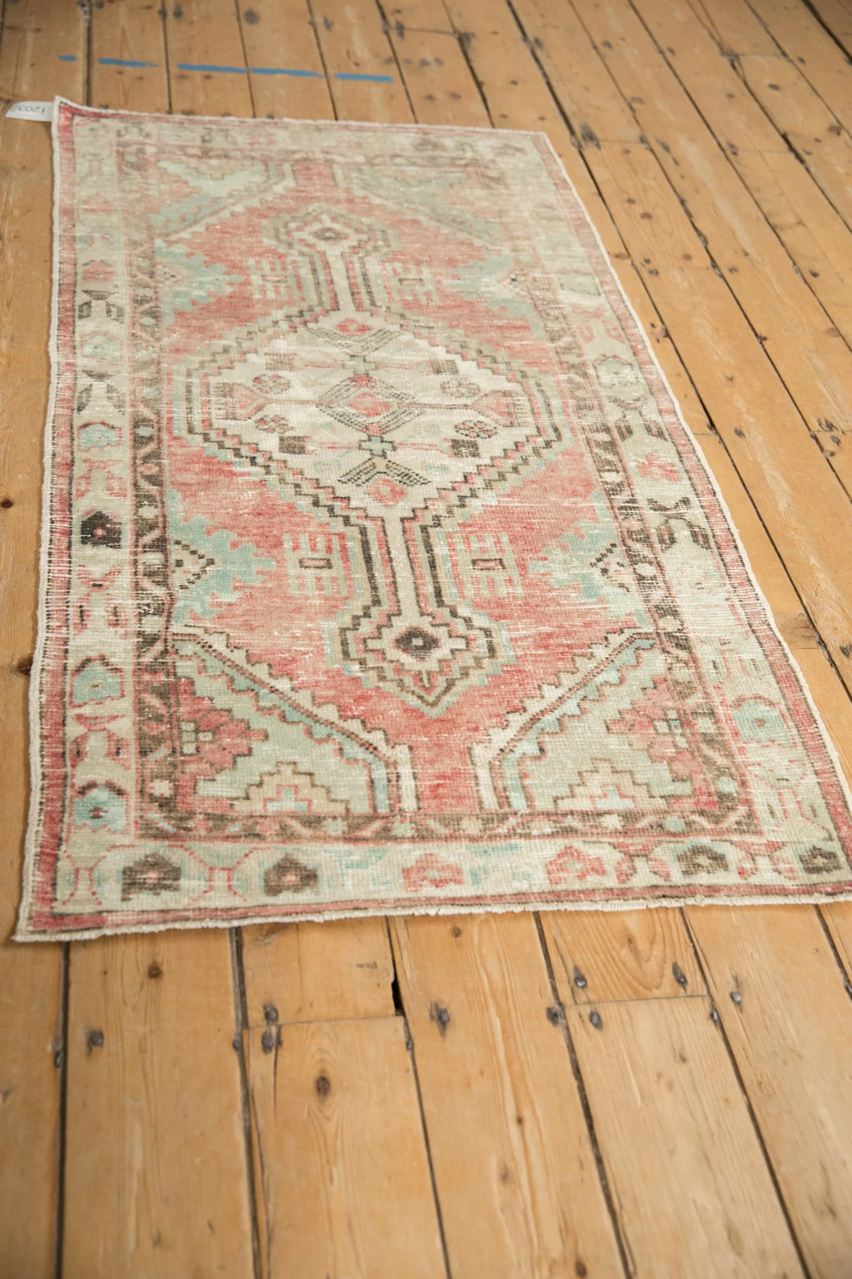 2.5x5 Vintage Distressed Oushak Rug Runner - Image 3