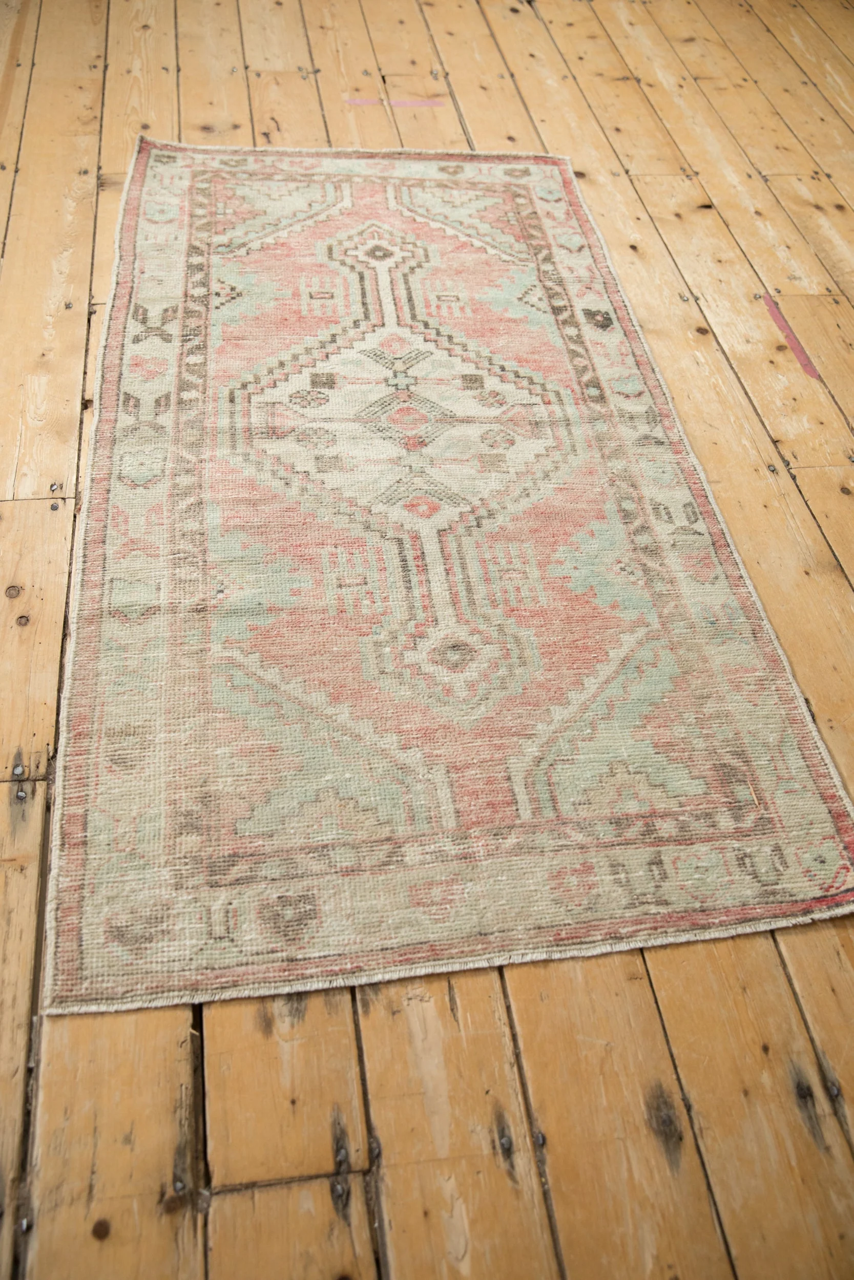 2.5x5 Vintage Distressed Oushak Rug Runner - Image 4