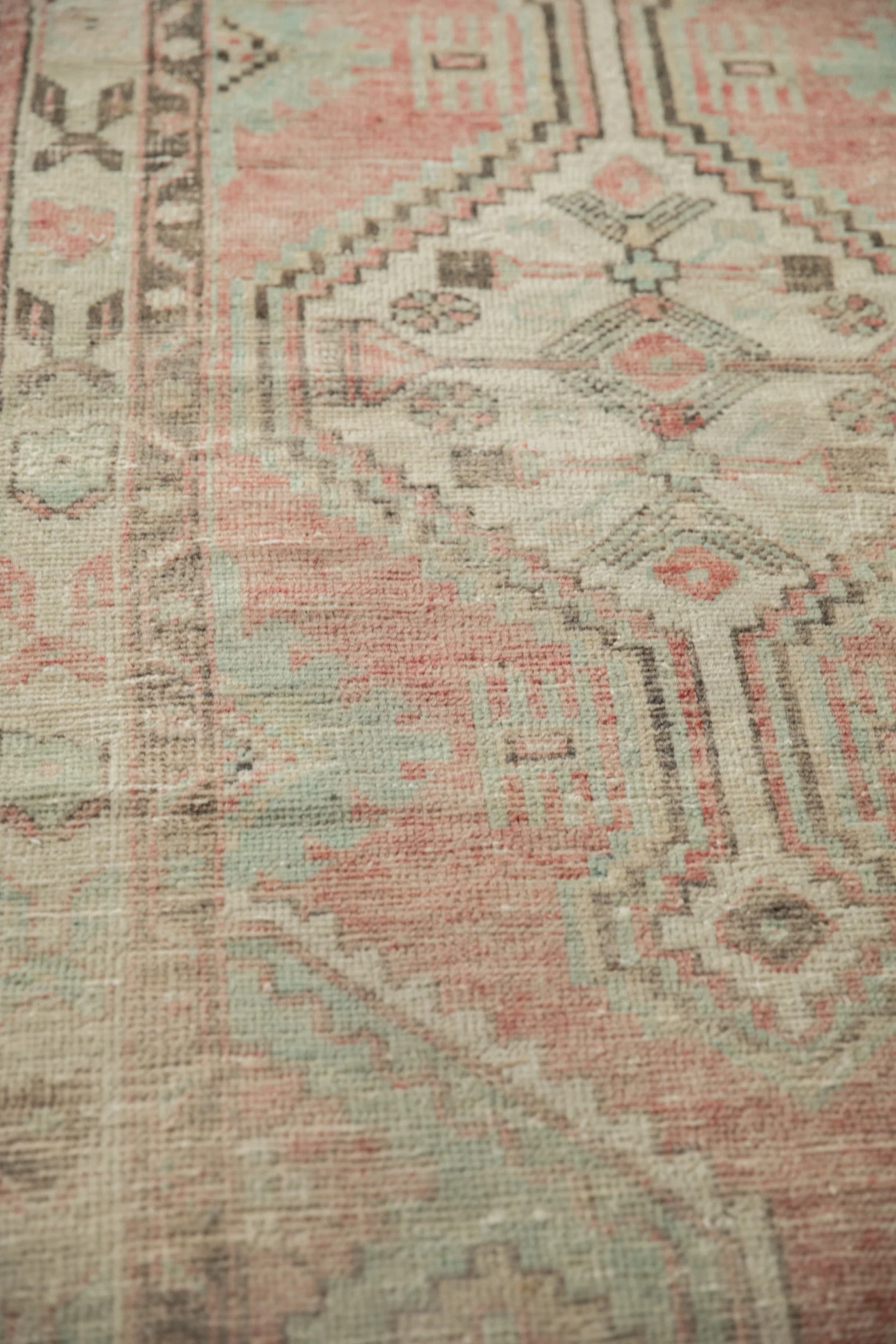 2.5x5 Vintage Distressed Oushak Rug Runner - Image 5
