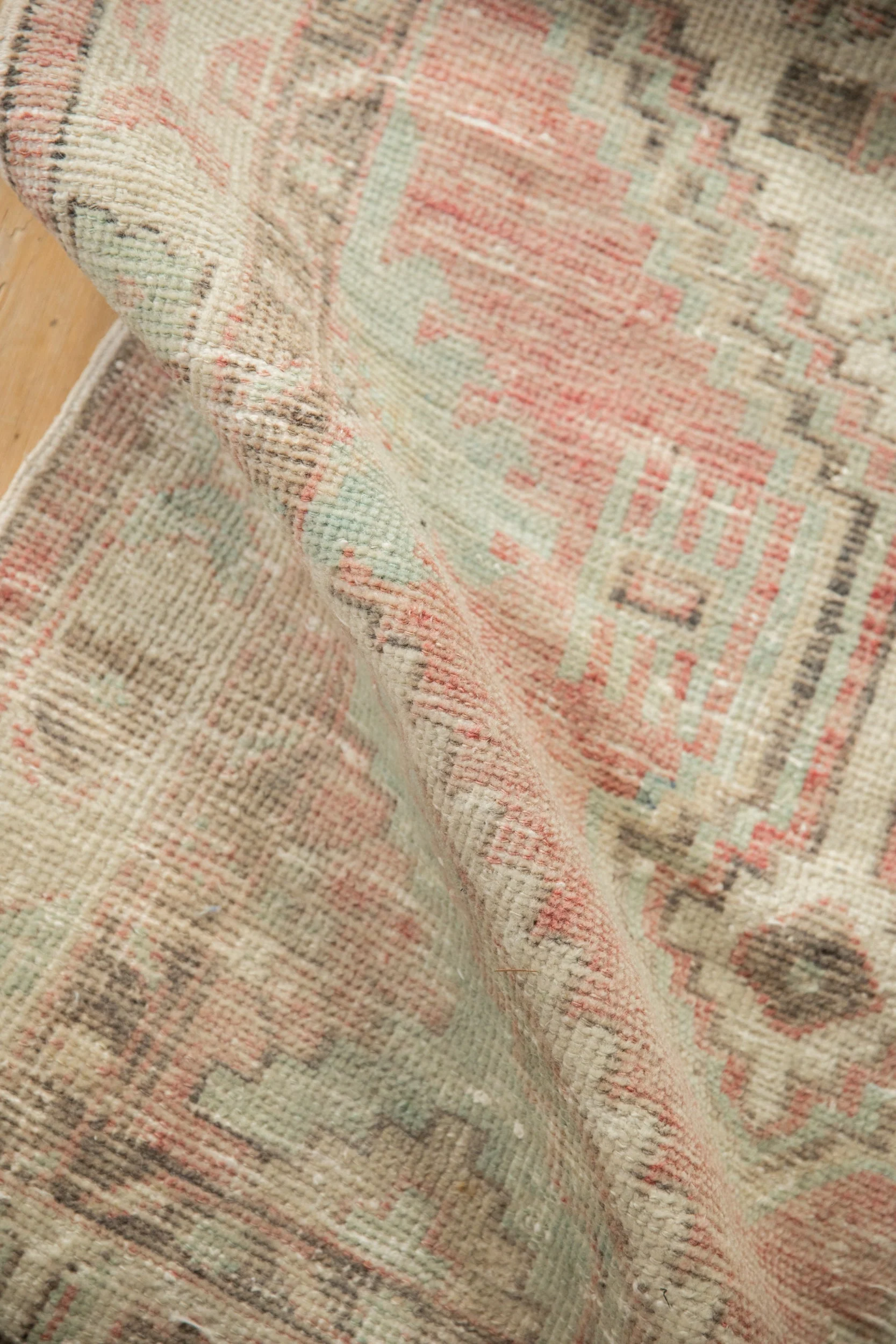 2.5x5 Vintage Distressed Oushak Rug Runner - Image 7