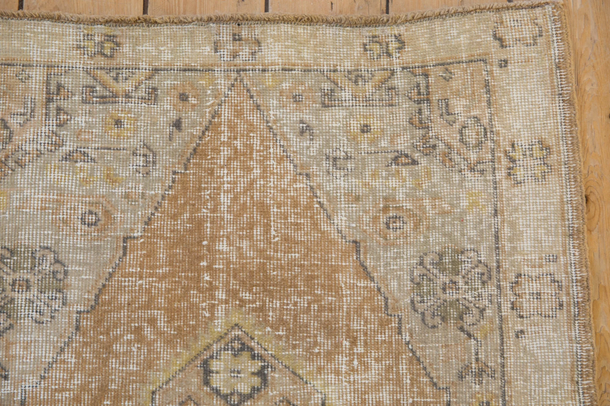 2.5x5 Vintage Distressed Oushak Rug Runner - Image 3