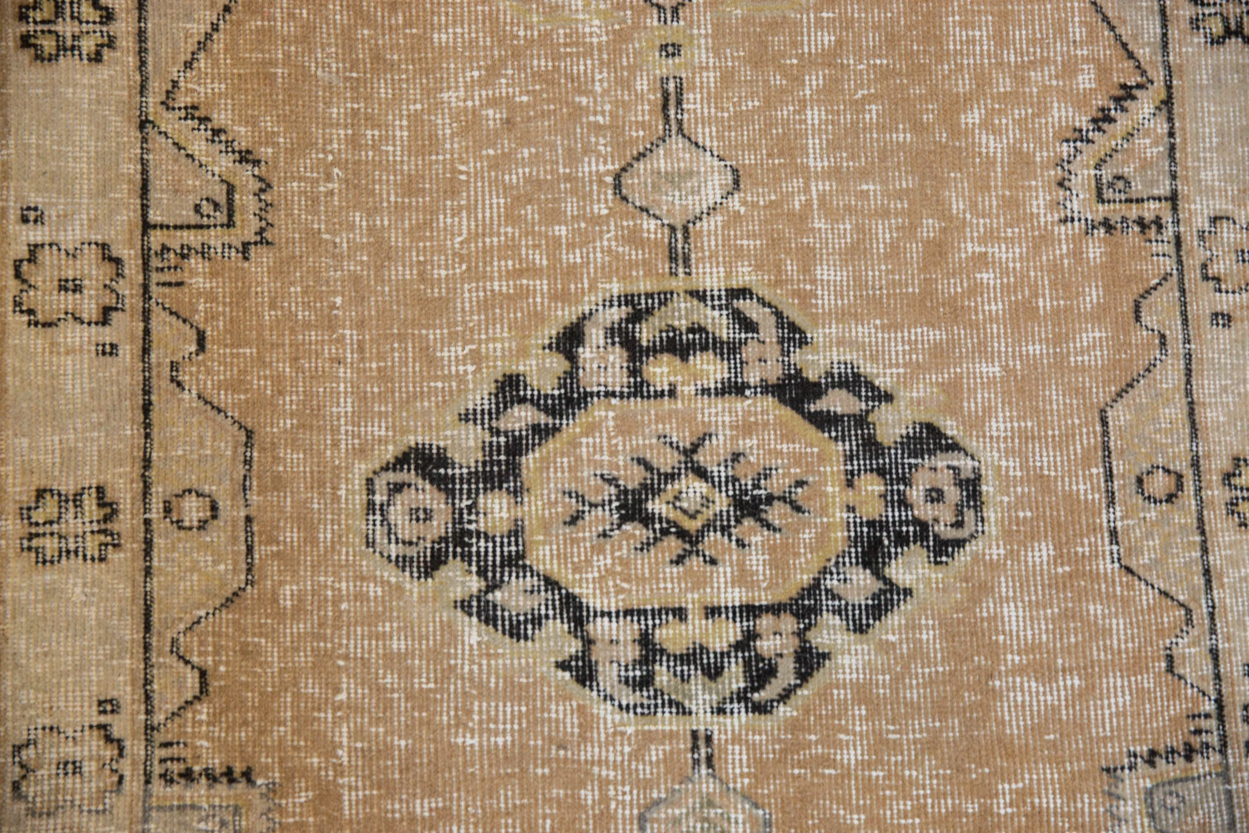2.5x5 Vintage Distressed Oushak Rug Runner - Image 5