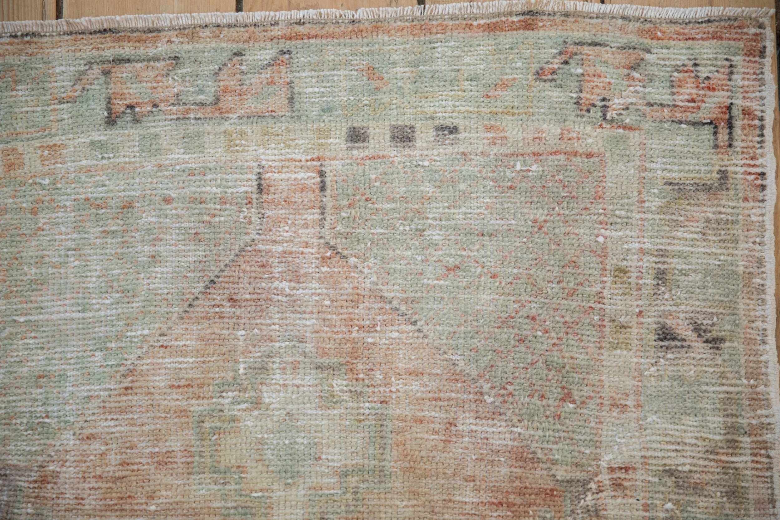 2.5x5 Vintage Distressed Oushak Rug Runner - Image 3