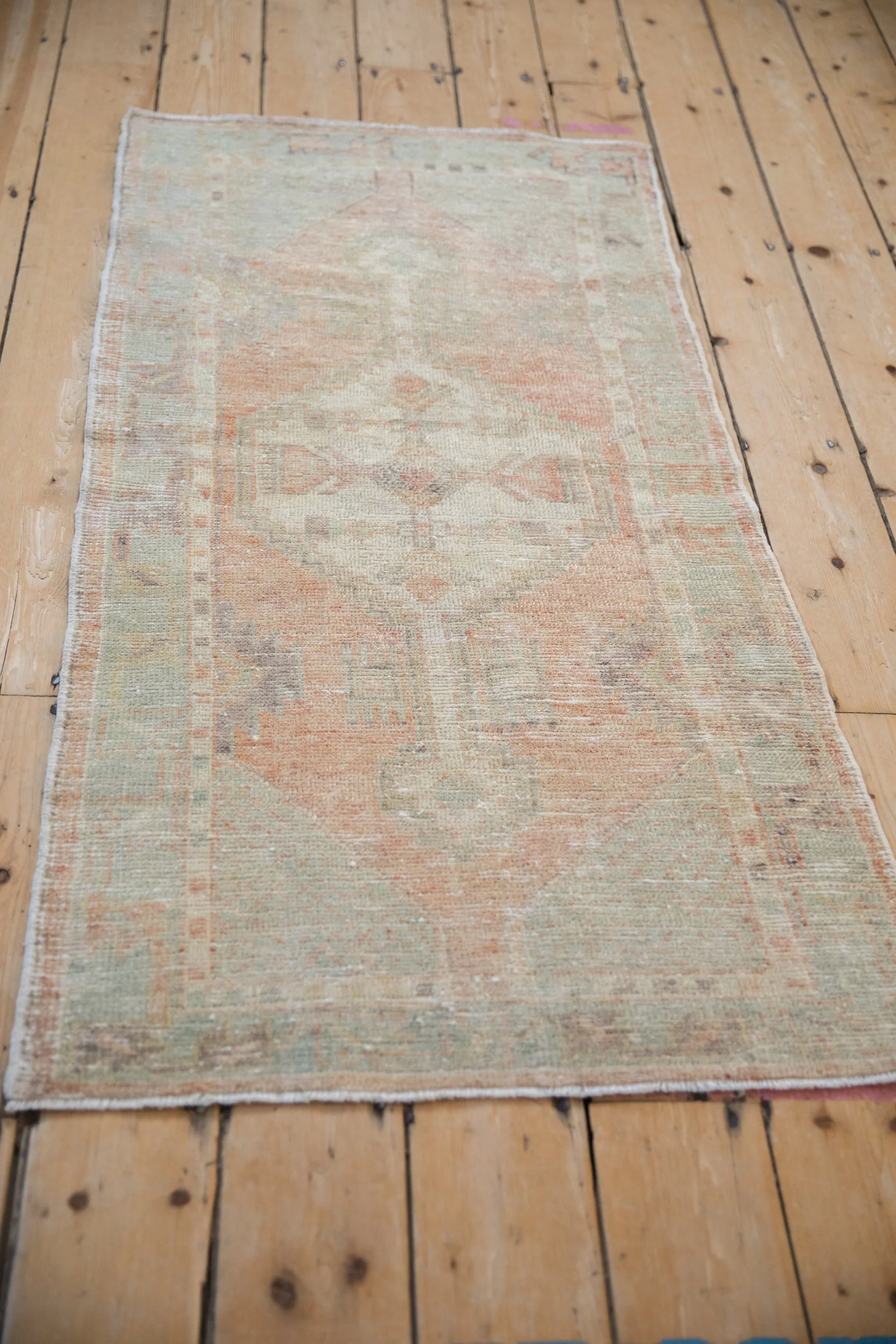 2.5x5 Vintage Distressed Oushak Rug Runner - Image 7