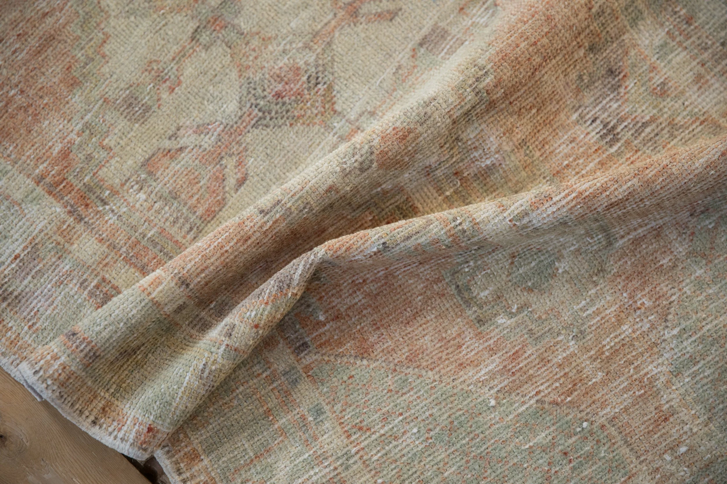 2.5x5 Vintage Distressed Oushak Rug Runner - Image 9