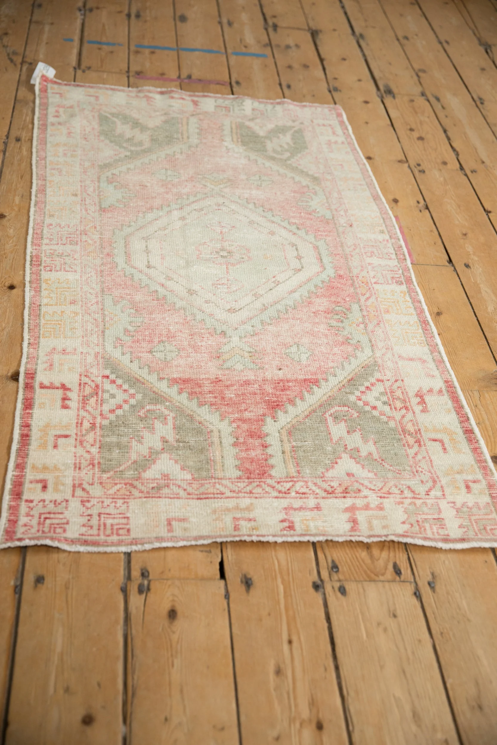 2.5x5 Vintage Distressed Oushak Rug Runner - Image 4
