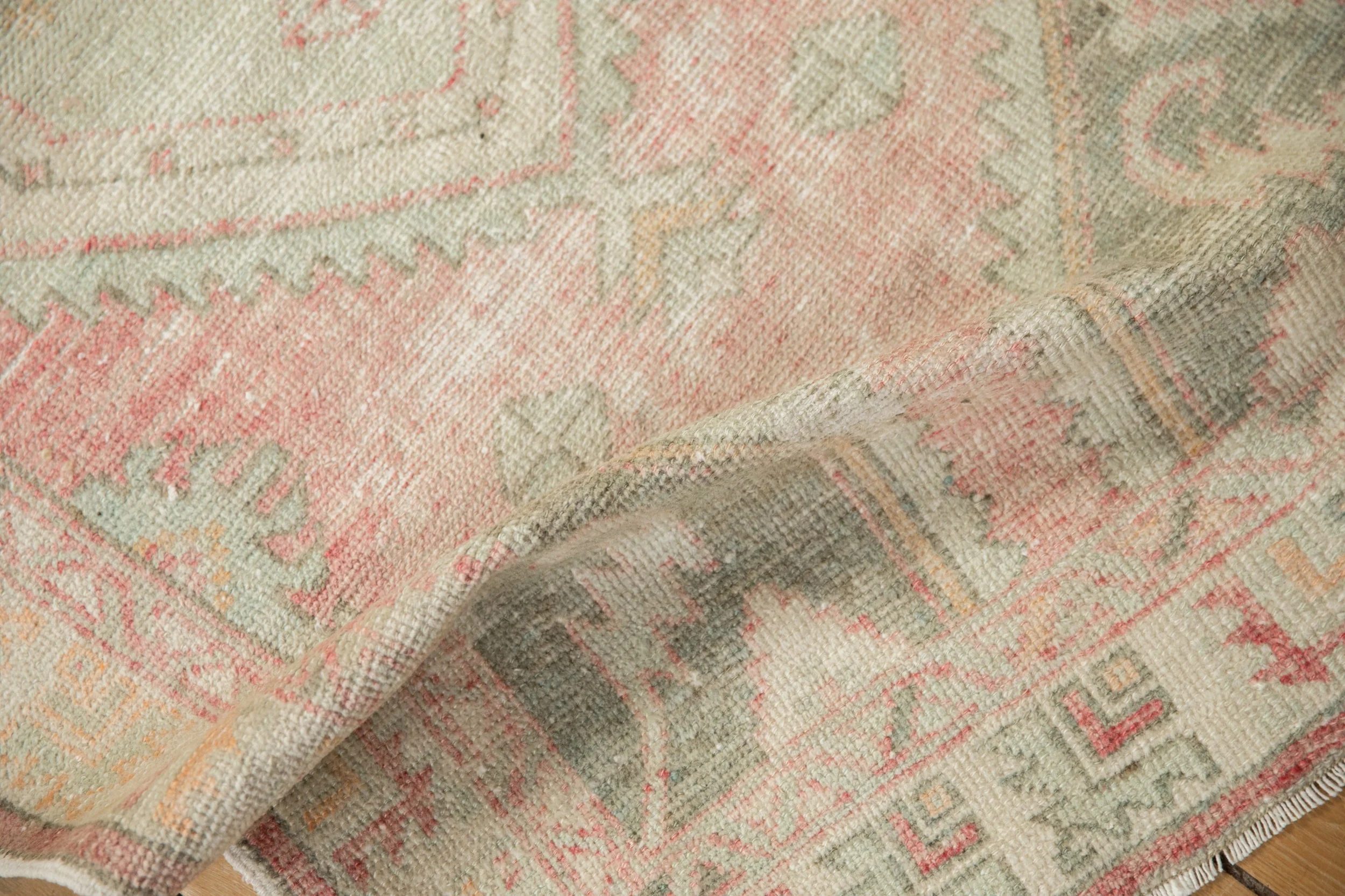 2.5x5 Vintage Distressed Oushak Rug Runner - Image 6