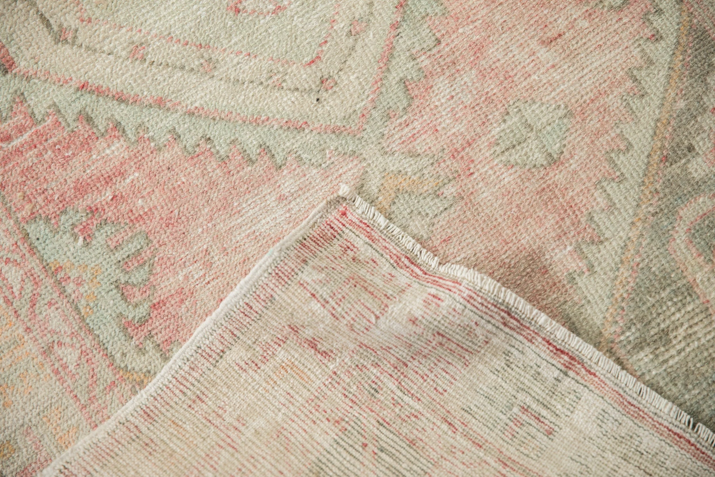 2.5x5 Vintage Distressed Oushak Rug Runner - Image 7