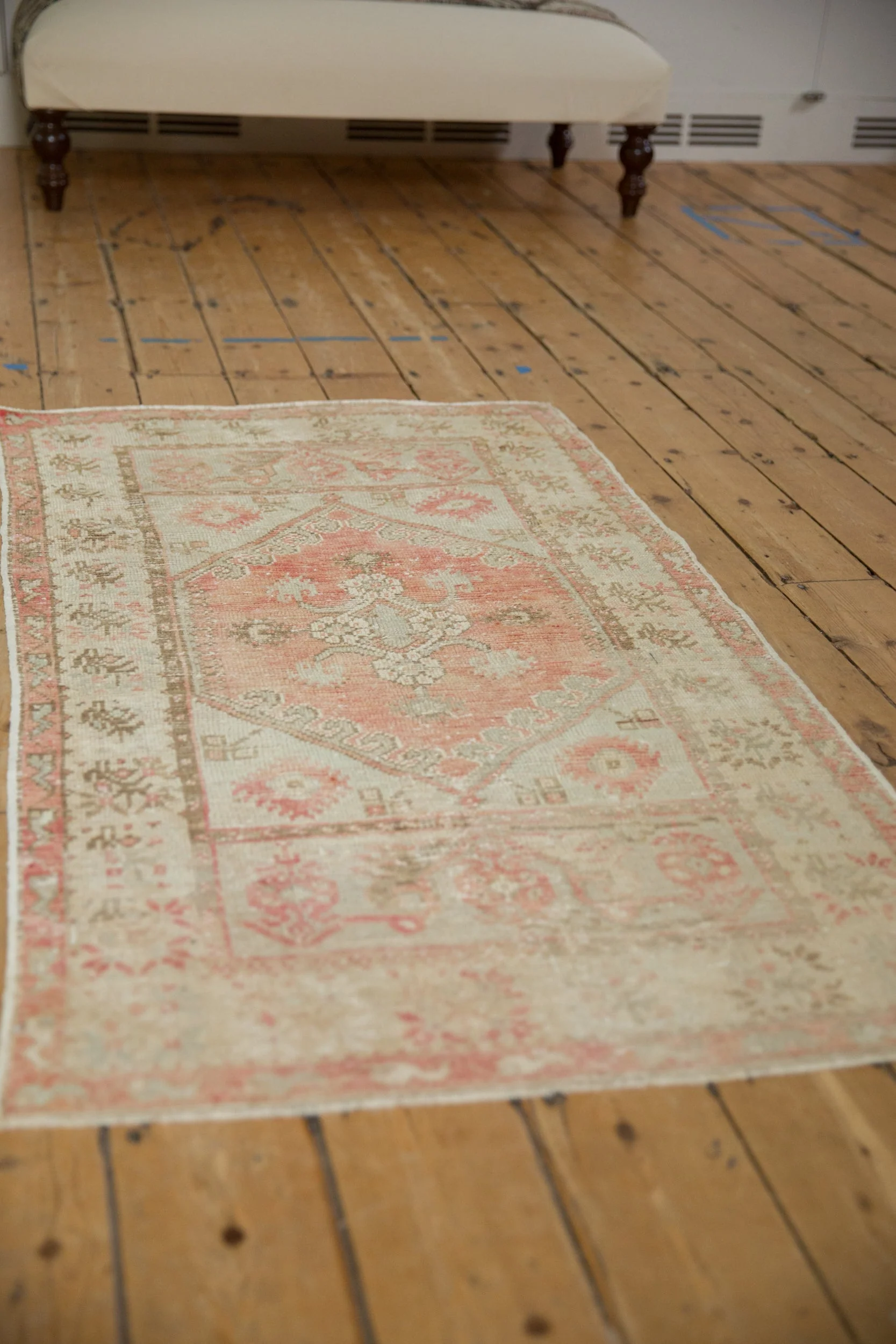 2.5x5 Vintage Distressed Oushak Rug Runner - Image 4