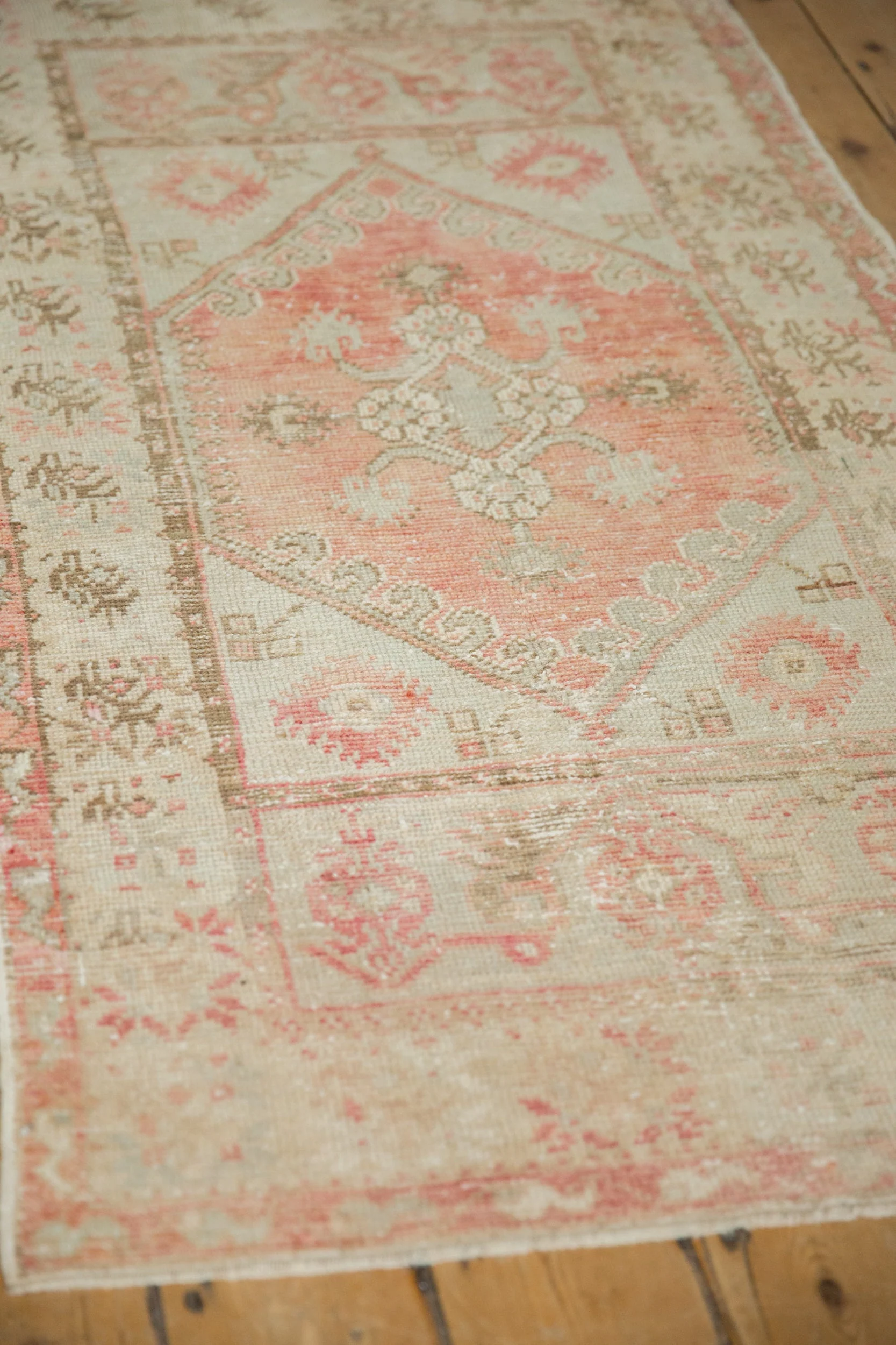 2.5x5 Vintage Distressed Oushak Rug Runner - Image 5