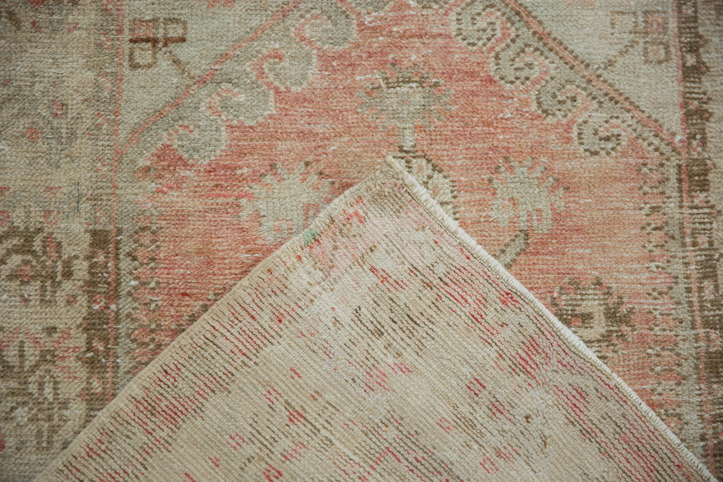 2.5x5 Vintage Distressed Oushak Rug Runner - Image 9