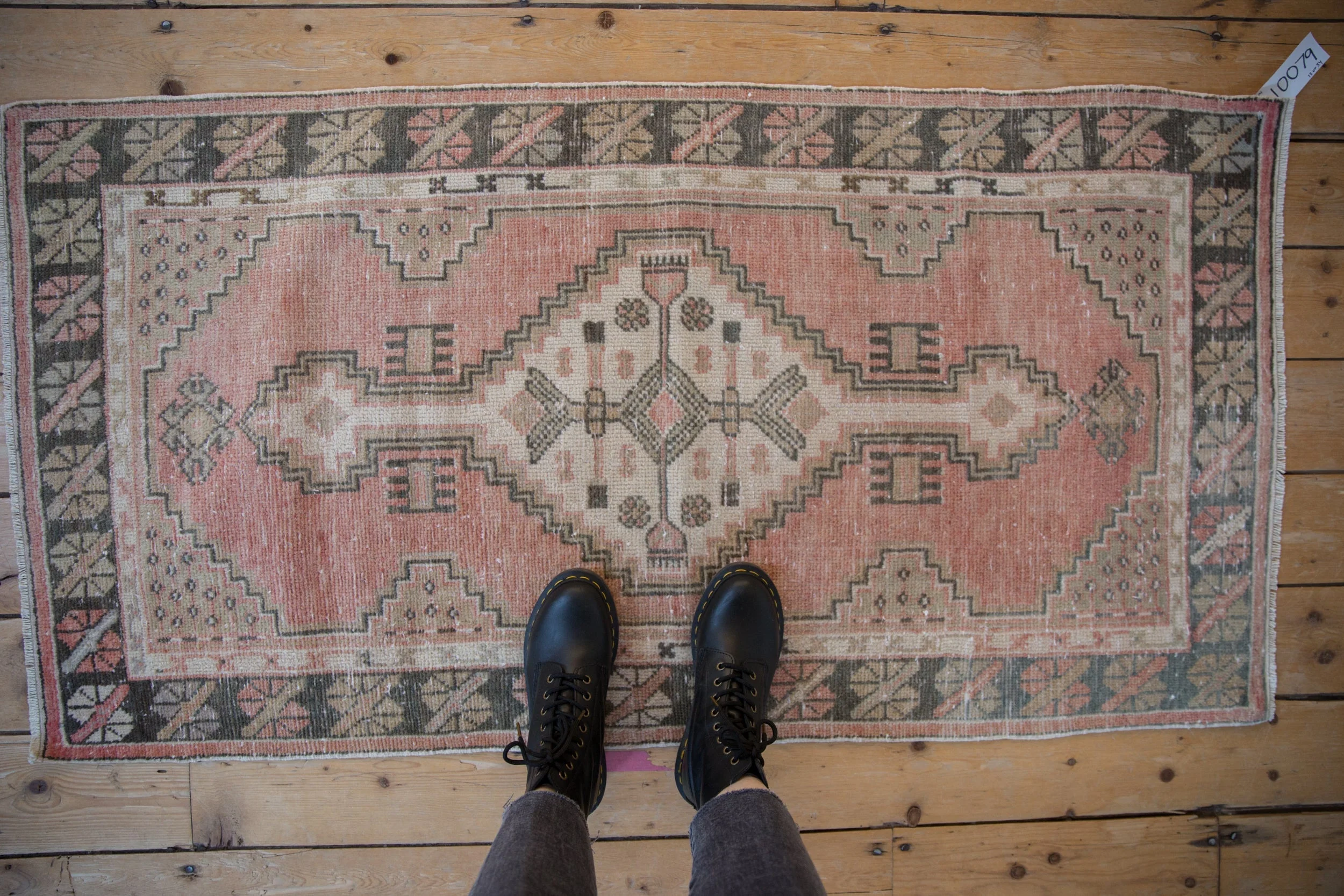 2.5x5 Vintage Distressed Oushak Rug Runner - Image 2