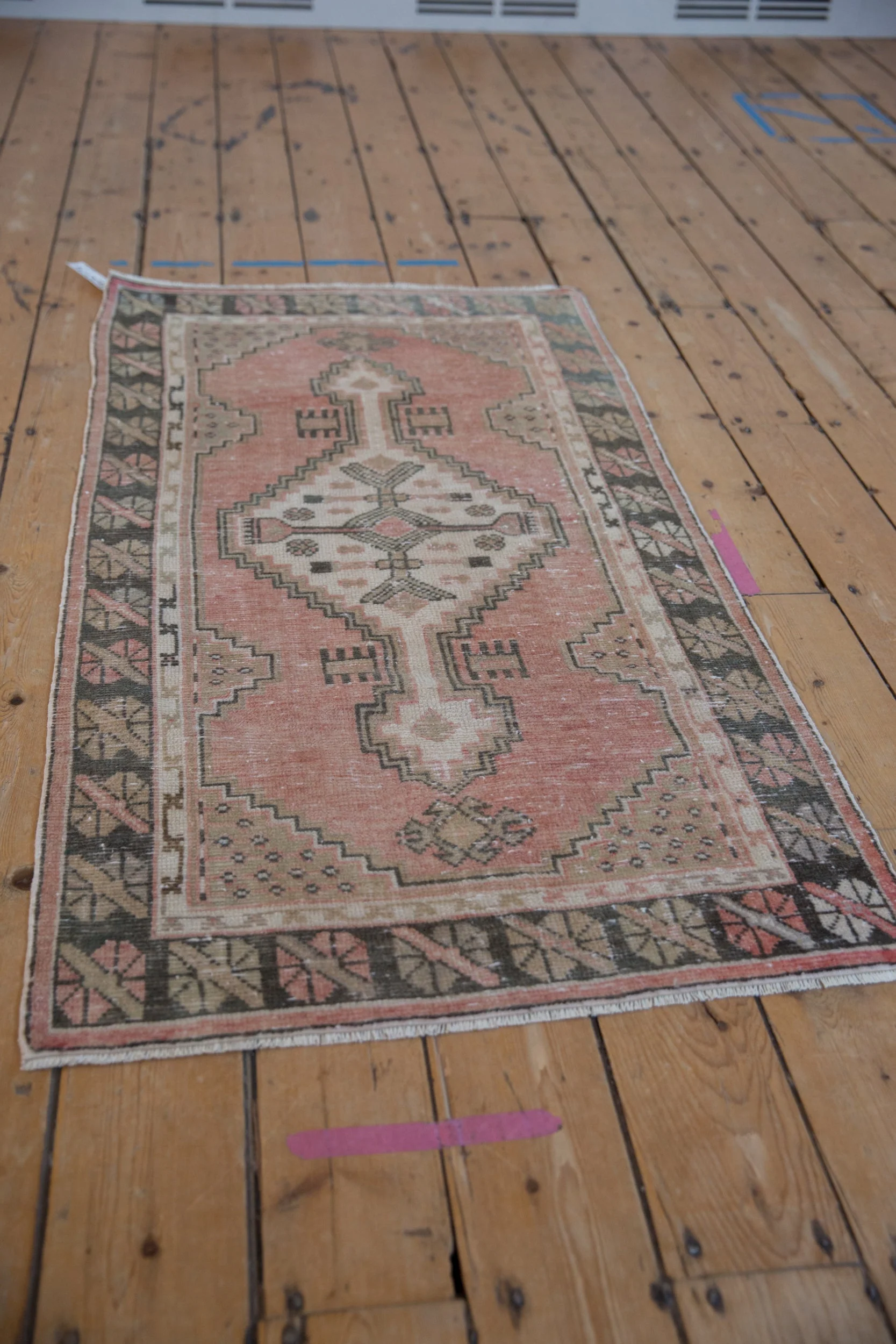2.5x5 Vintage Distressed Oushak Rug Runner - Image 5