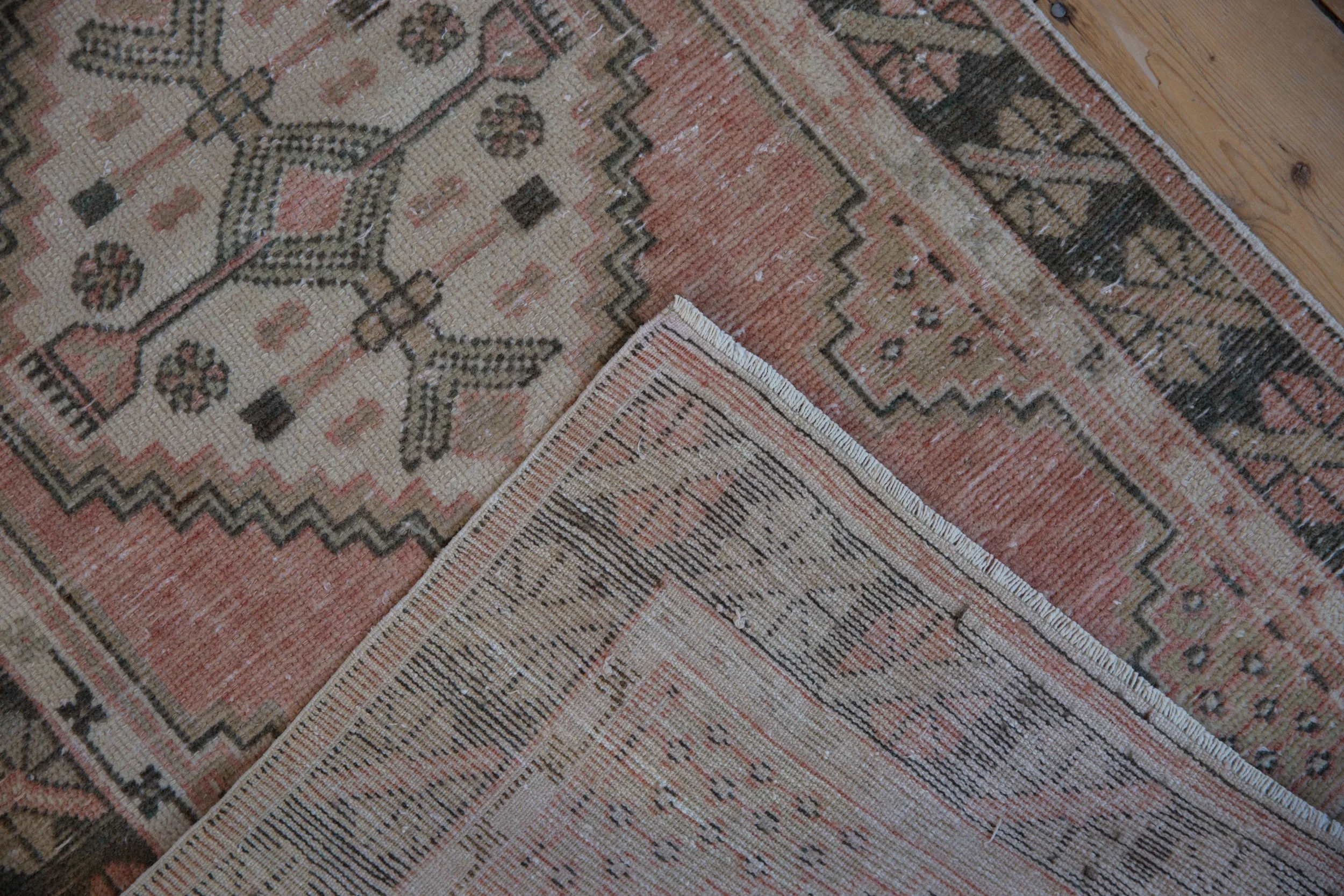 2.5x5 Vintage Distressed Oushak Rug Runner - Image 7