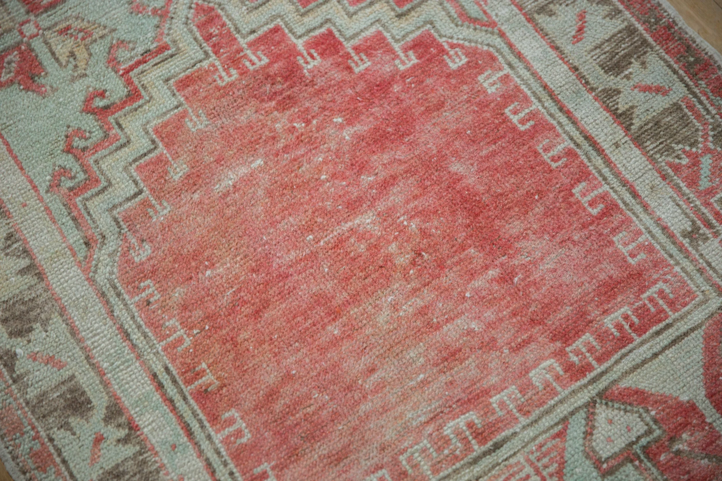 2.5x5 Vintage Distressed Oushak Rug Runner - Image 7
